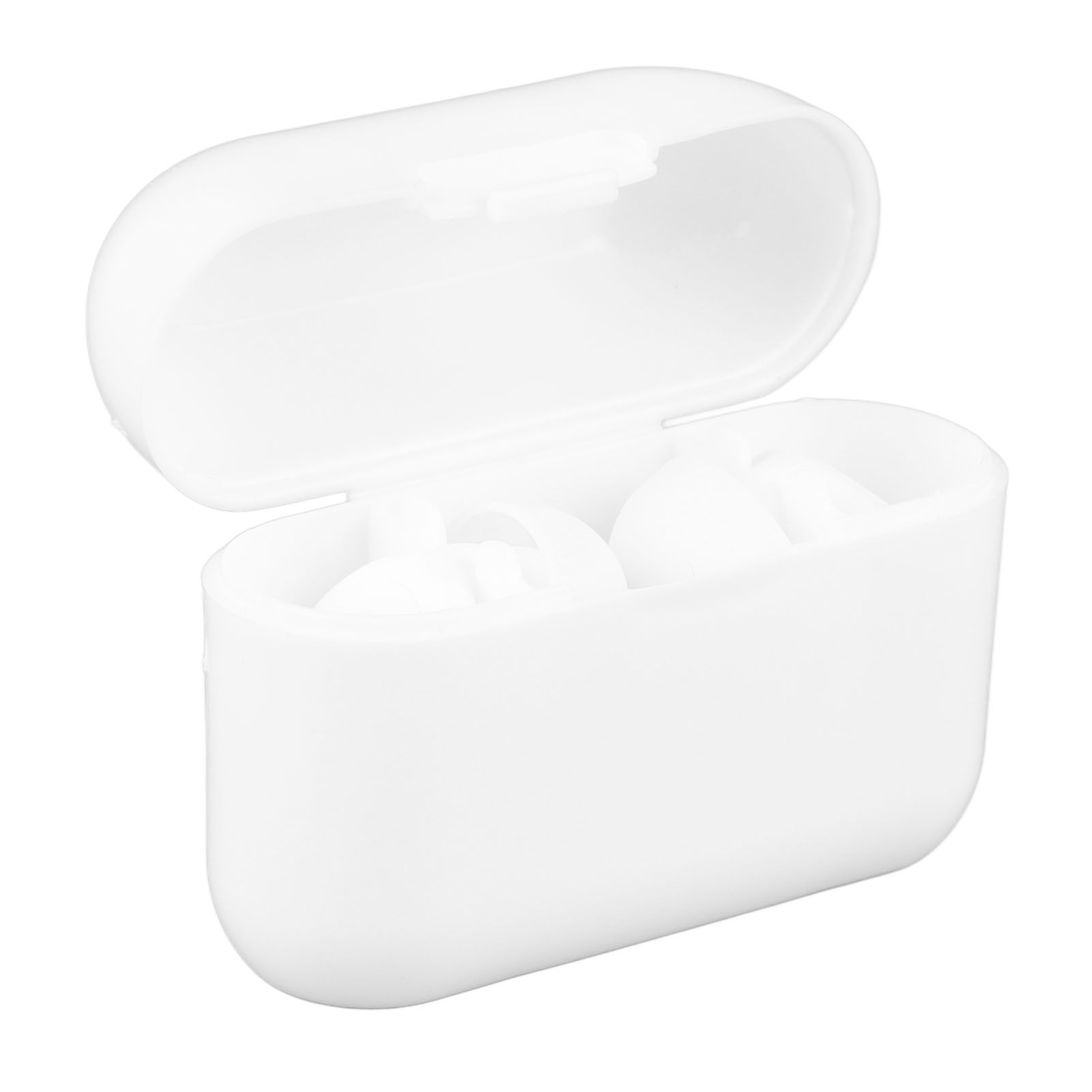 3 Pairs Noise Cancelling Silicone Ear Plugs Reusable Noise Reduction Waterproof Earplugs for Sleeping Swimming Ring Shape White - Image 5