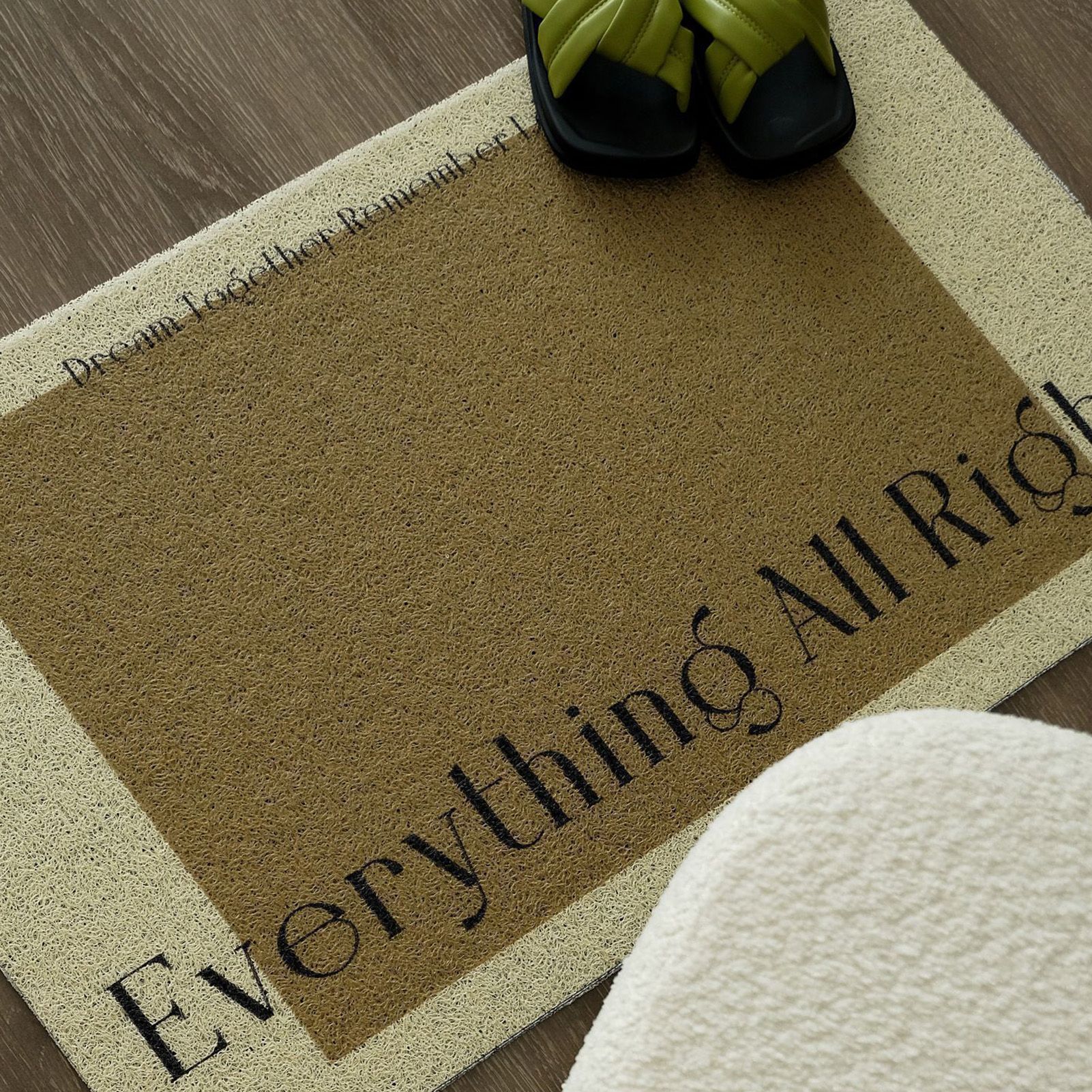 Entry Doormat Durable PVC Loop Mesh Repels Water Anti Slip Croppable Shoe Scraper Outdoor Indoor Mats Color Patches - Image 1