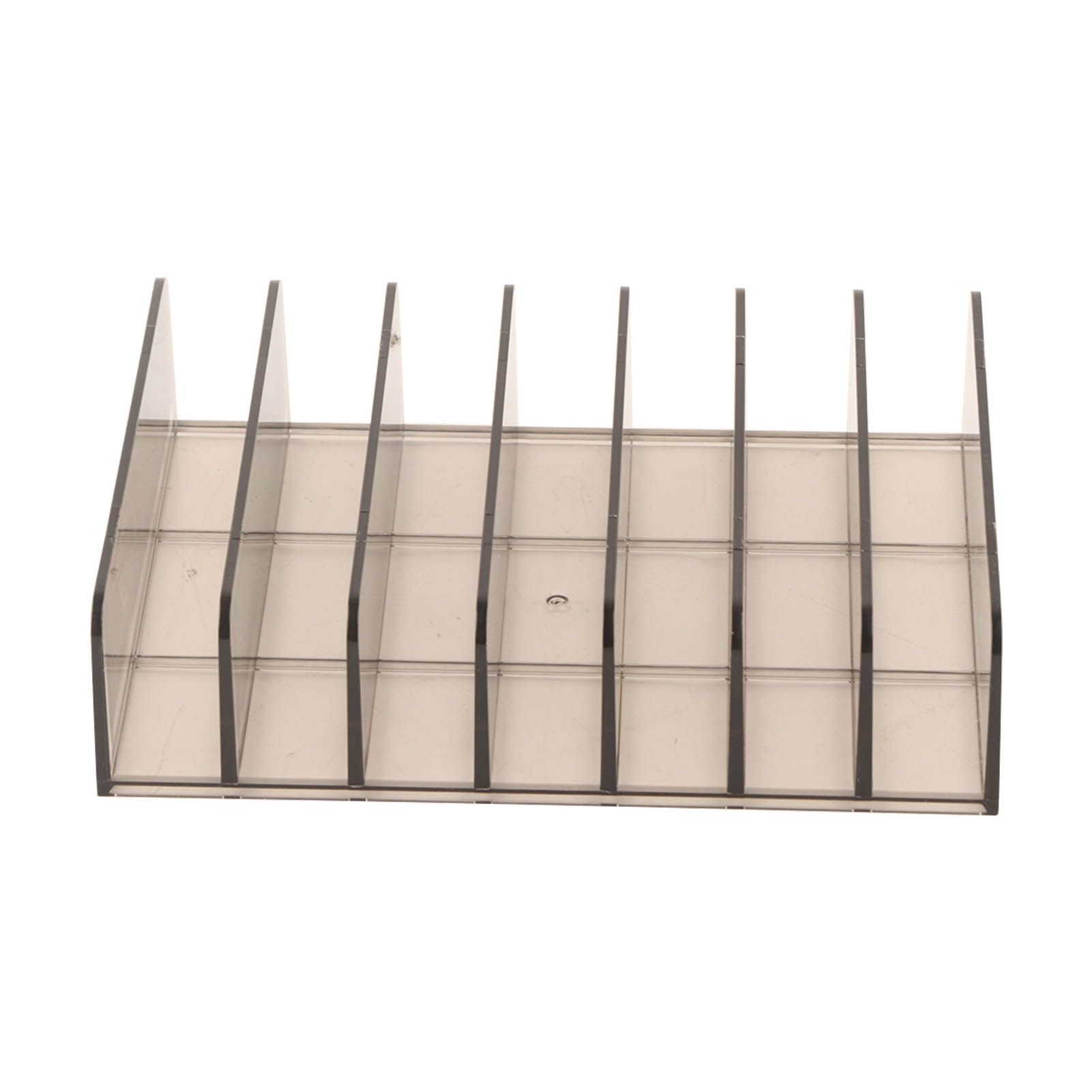 Eyeshadow Palettes Organizer 7 Sections Transparent Makeup Holder for Bathroom Countertops Vanities - Image 3