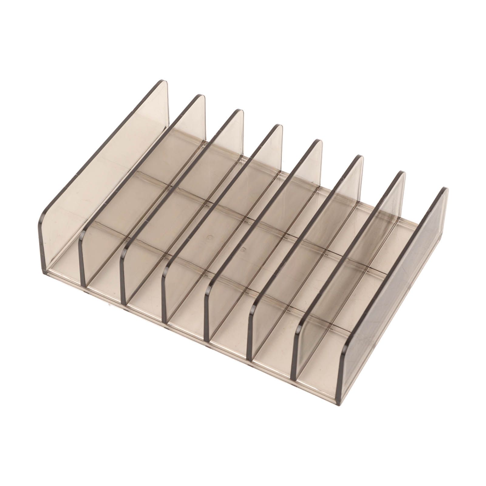Eyeshadow Palettes Organizer 7 Sections Transparent Makeup Holder for Bathroom Countertops Vanities - Image 5