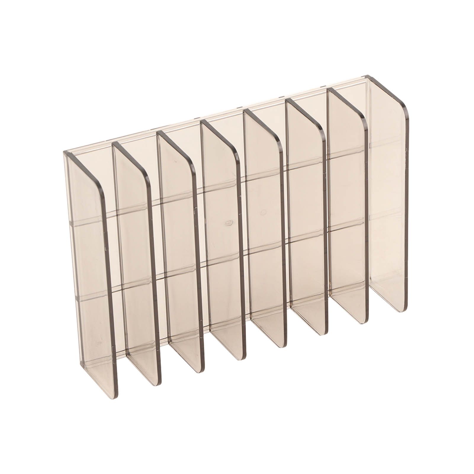 Eyeshadow Palettes Organizer 7 Sections Transparent Makeup Holder for Bathroom Countertops Vanities - Image 6