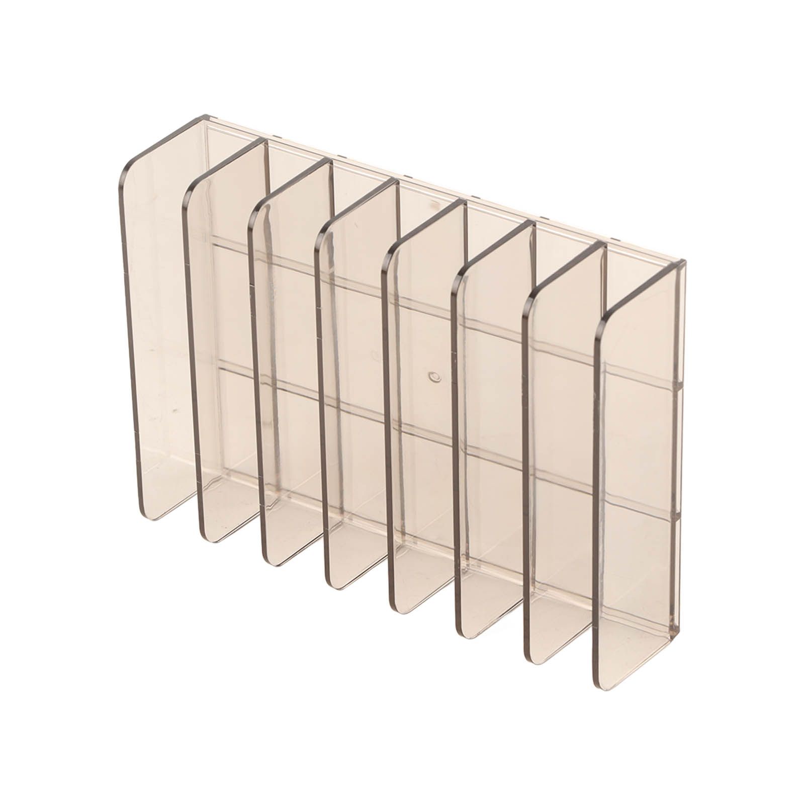 Eyeshadow Palettes Organizer 7 Sections Transparent Makeup Holder for Bathroom Countertops Vanities - Image 7