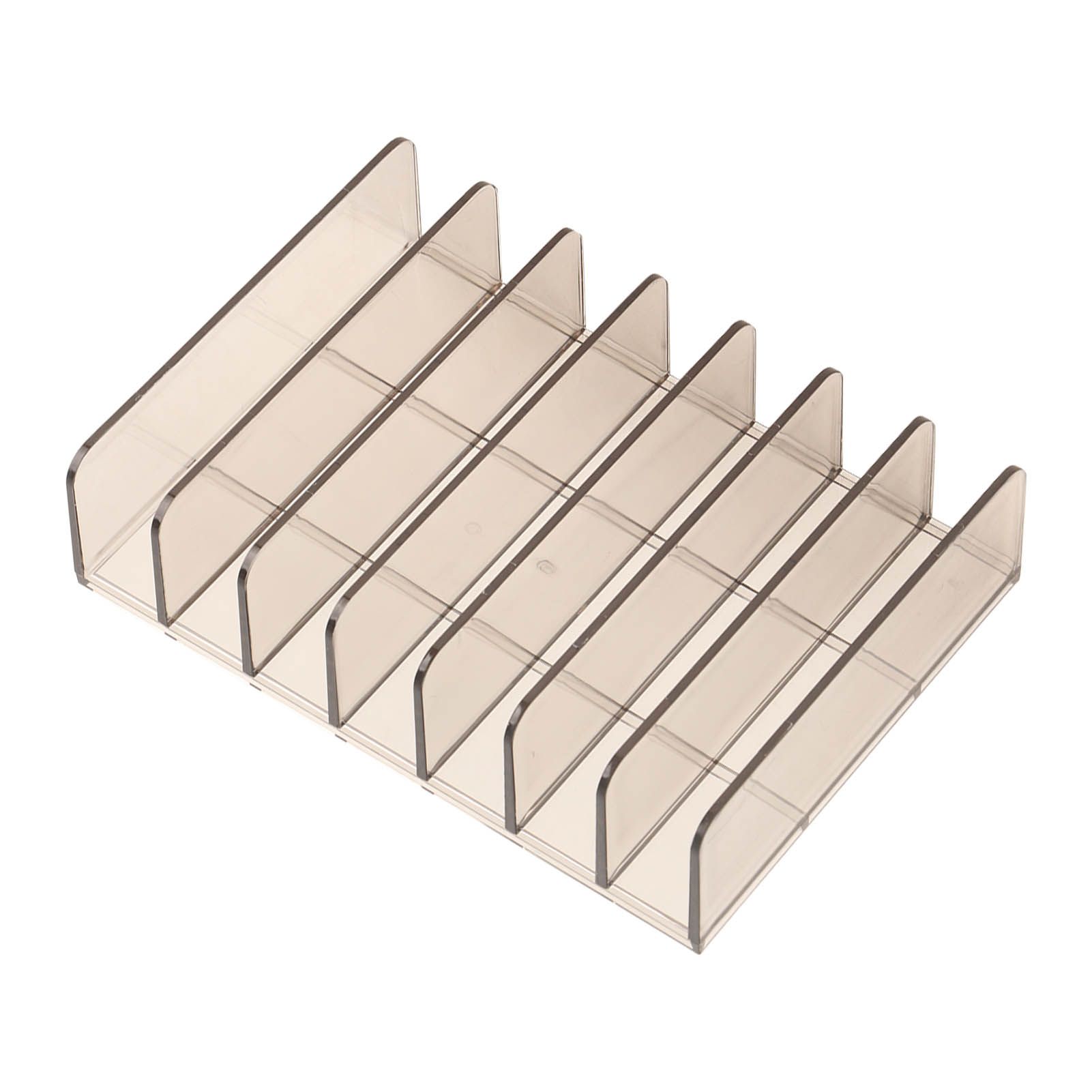 Eyeshadow Palettes Organizer 7 Sections Transparent Makeup Holder for Bathroom Countertops Vanities - Image 8