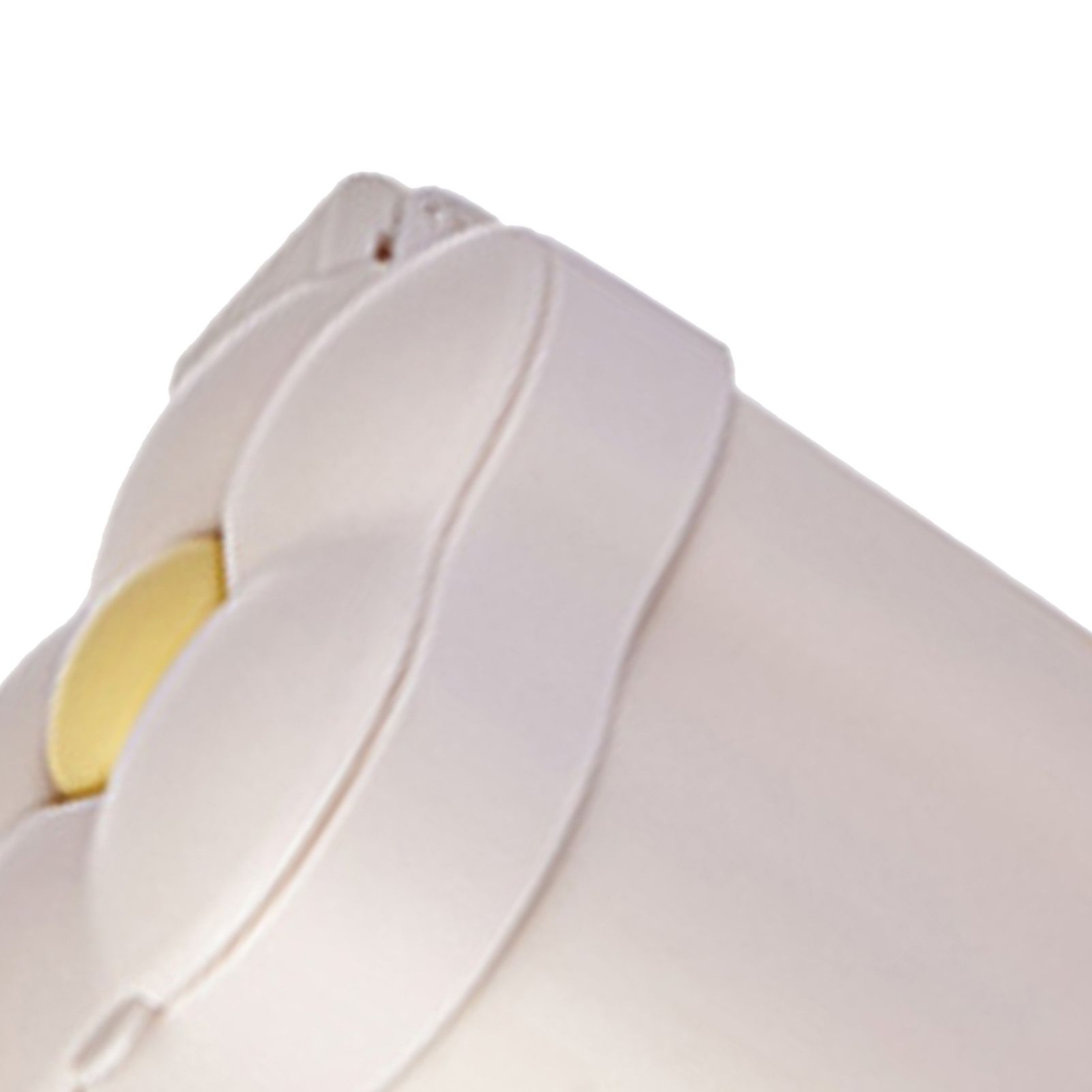 Desktop Trash Bin with Lid Flower Shape Small Garbage Can Large Opening Storage Paper Basket White - Image 7