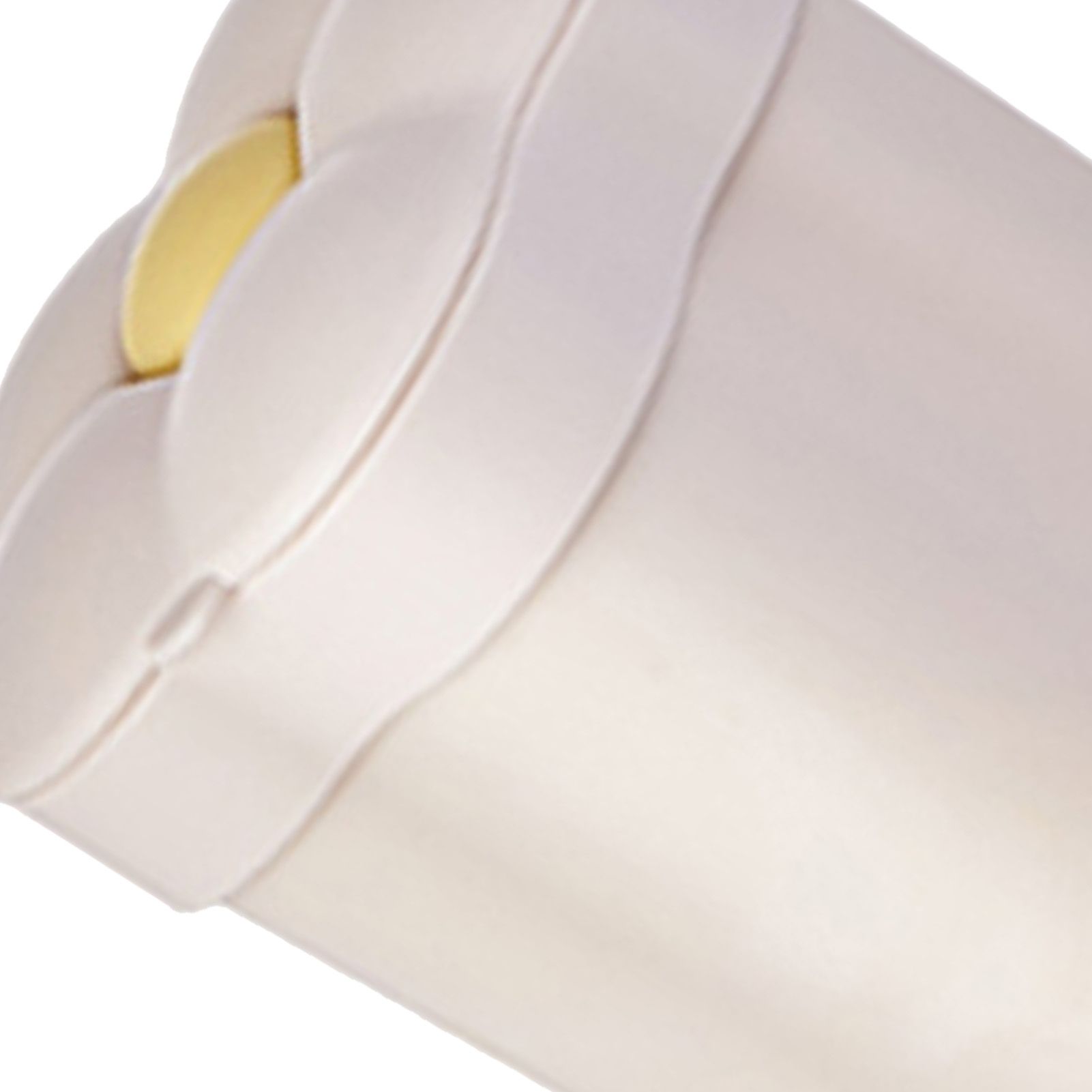 Desktop Trash Bin with Lid Flower Shape Small Garbage Can Large Opening Storage Paper Basket White - Image 8