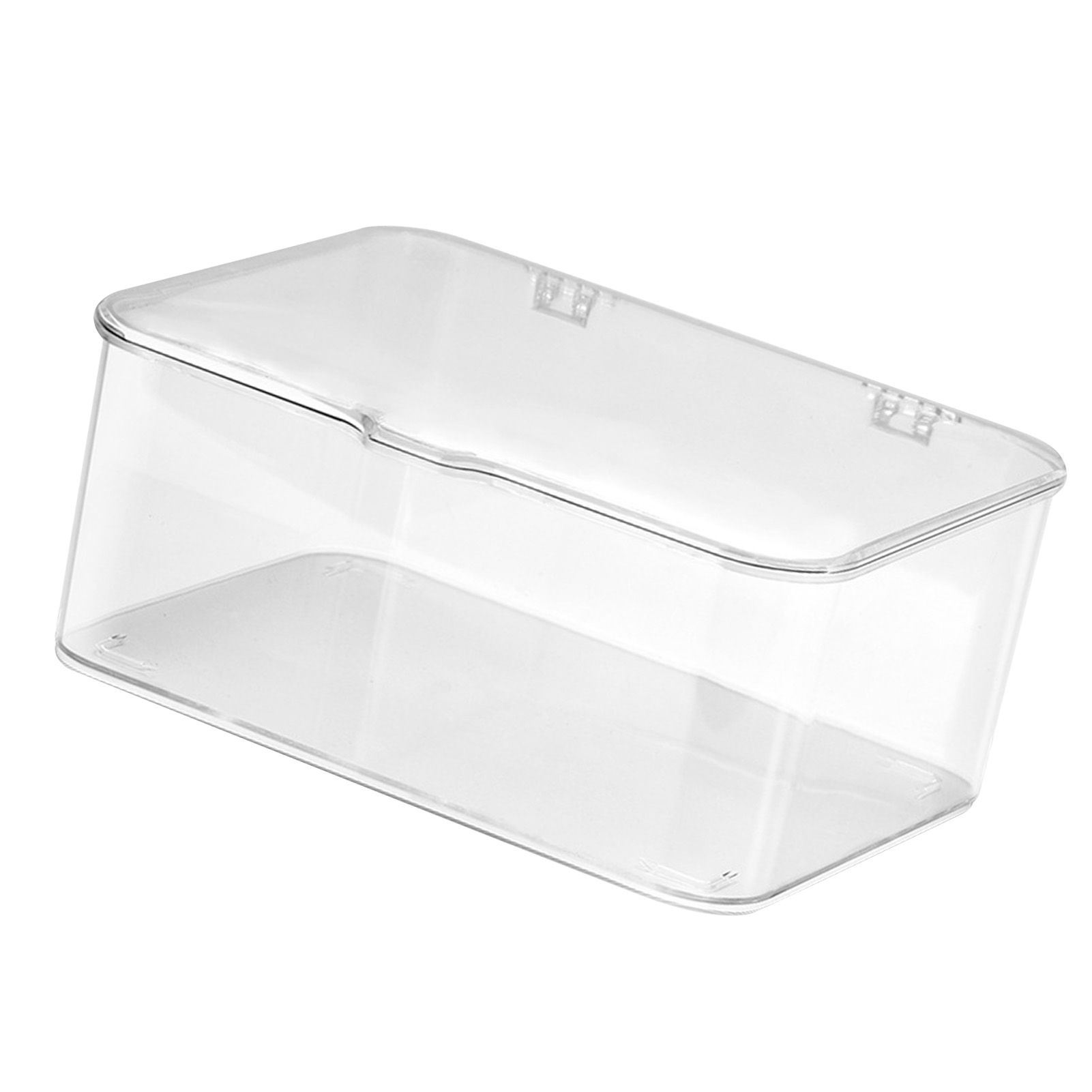 Desk Storage Box Plastic Large Capacity Dustproof Multi Functional Phone Case Storage Holder with Lid Transparent - Image 3