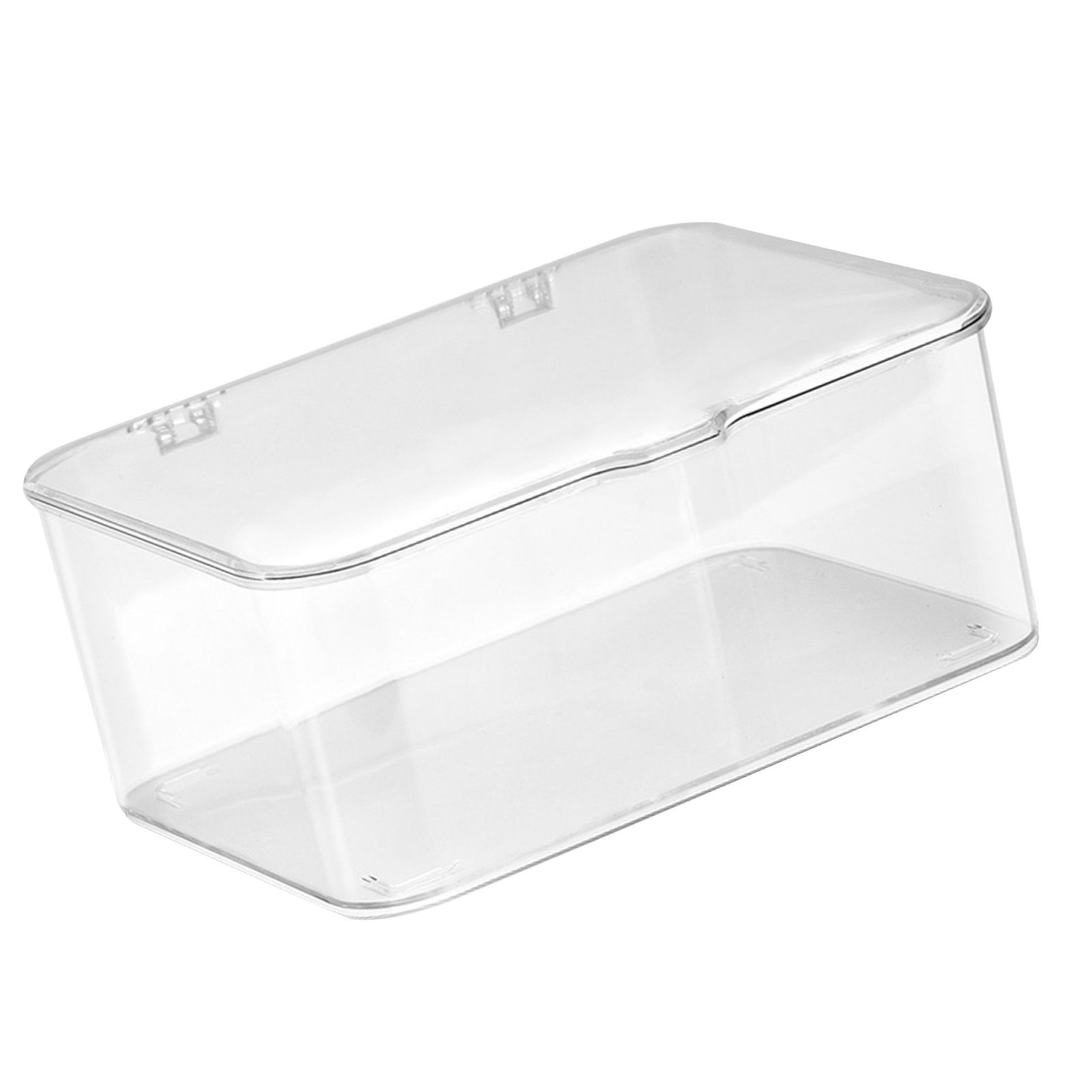 Desk Storage Box Plastic Large Capacity Dustproof Multi Functional Phone Case Storage Holder with Lid Transparent - Image 4