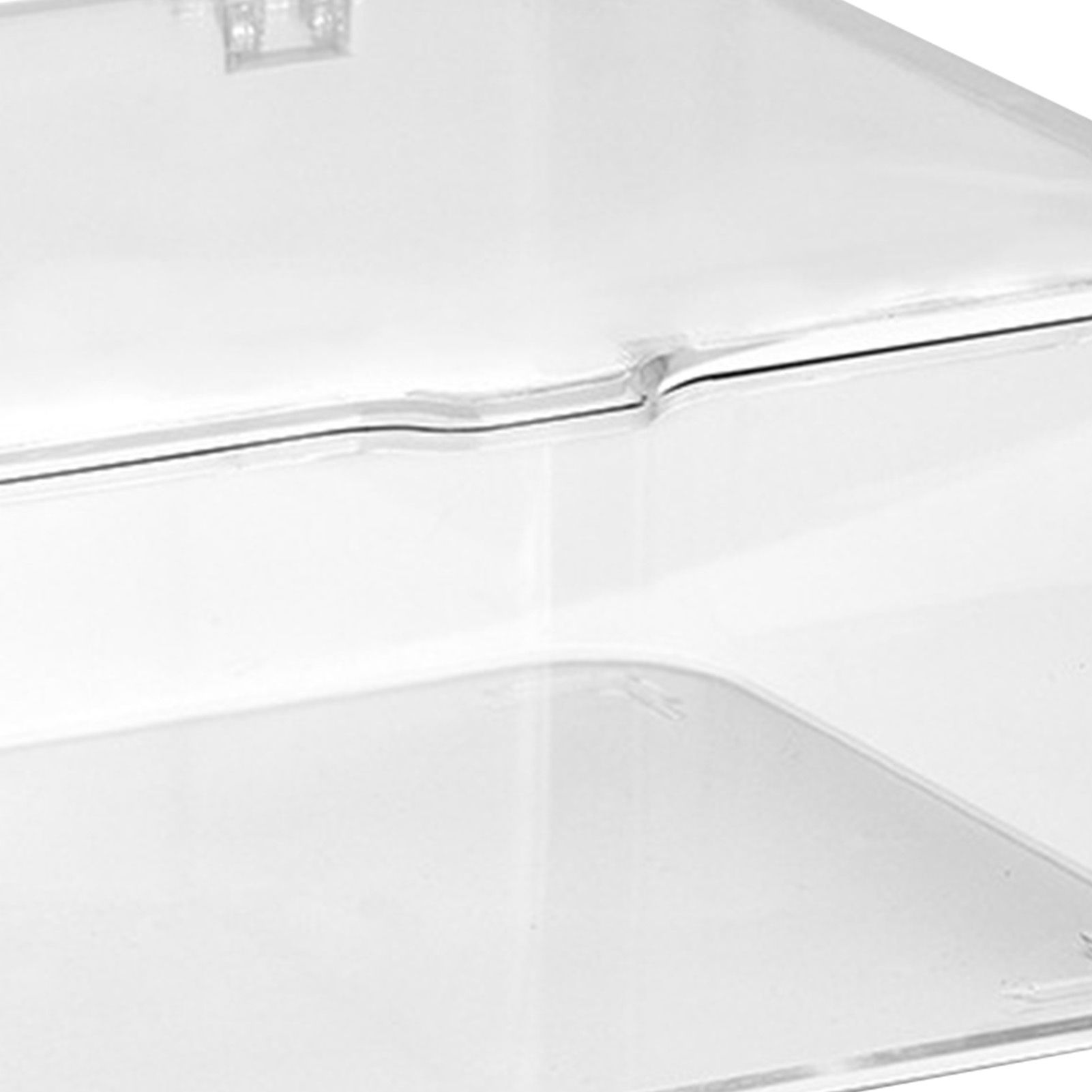 Desk Storage Box Plastic Large Capacity Dustproof Multi Functional Phone Case Storage Holder with Lid Transparent - Image 8
