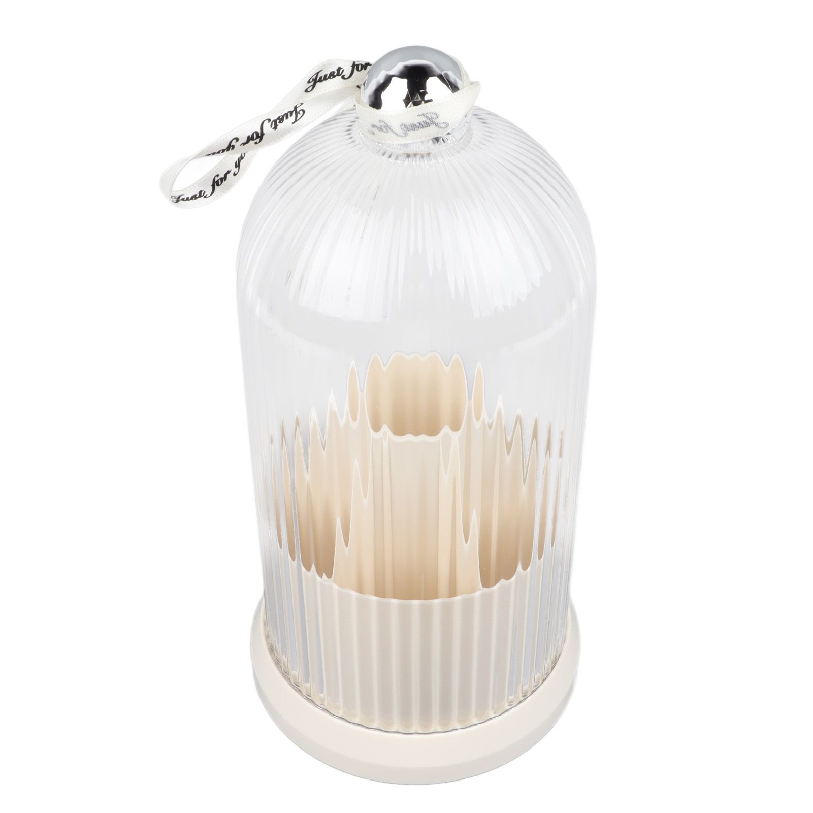 Makeup Brush Storage Holder 360 Degree Rotatable Makeup Organizer Dustproof Waterproof Holder for Lipstick Cosmetic Milky White - Image 4