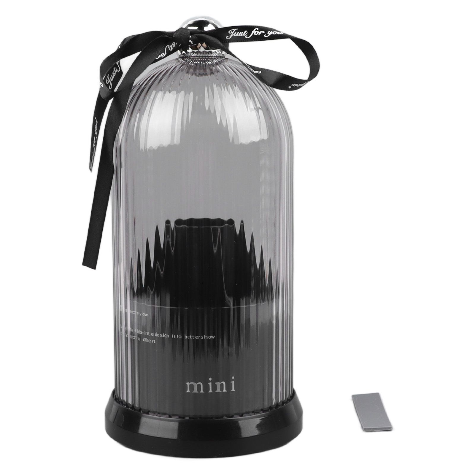 Makeup Brush Storage Holder 360 Degree Rotatable Makeup Organizer Dustproof Waterproof Holder for Lipstick Cosmetic Black - Image 1