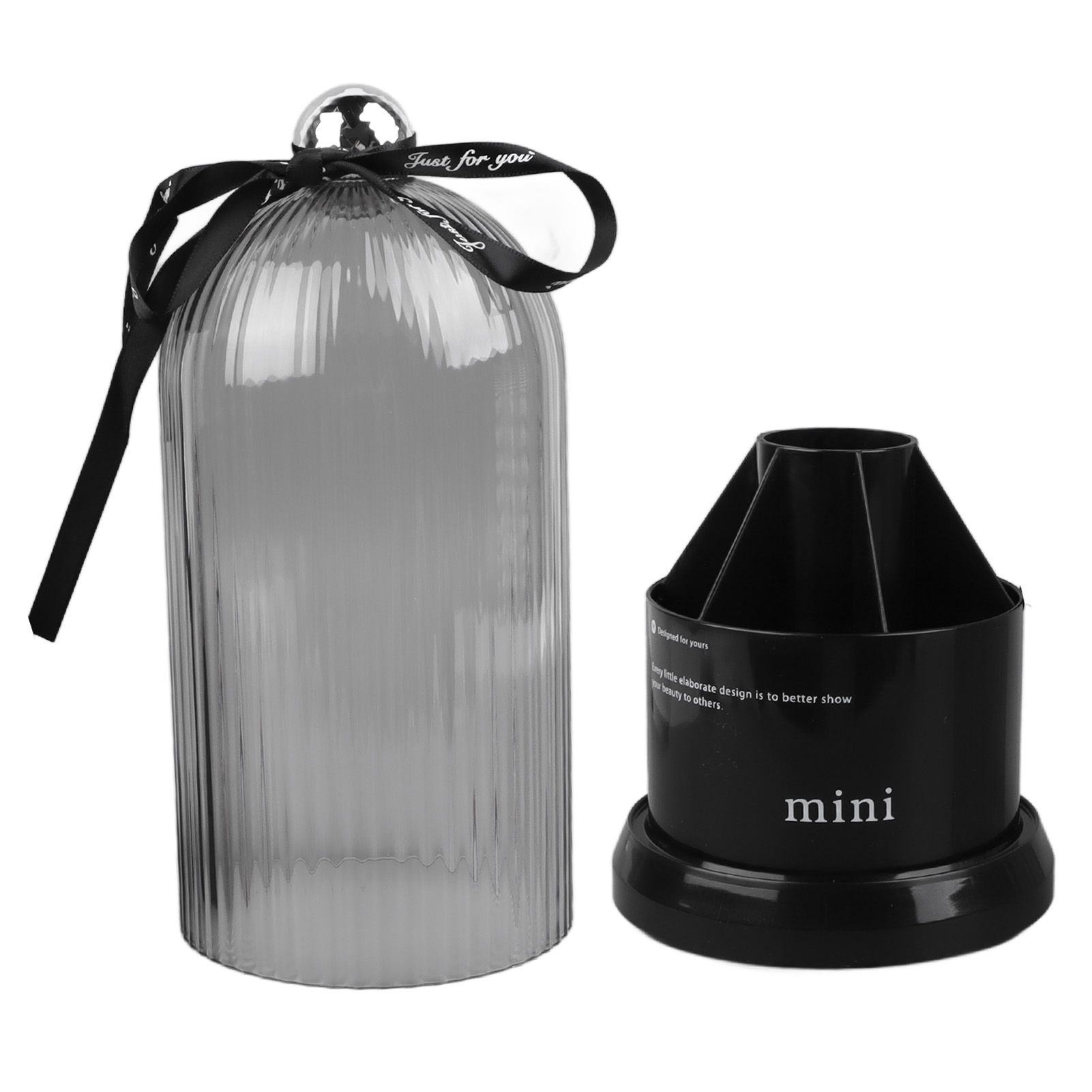 Makeup Brush Storage Holder 360 Degree Rotatable Makeup Organizer Dustproof Waterproof Holder for Lipstick Cosmetic Black - Image 3