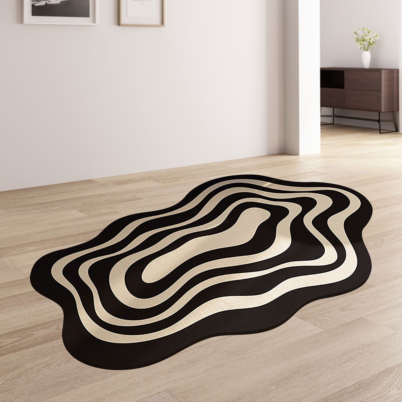 Bathroom Shaped Rug Strong Water Absorption Soft Mat Diatom Ooze Antislip Quick Dry Carpet Galaxy - Image 5