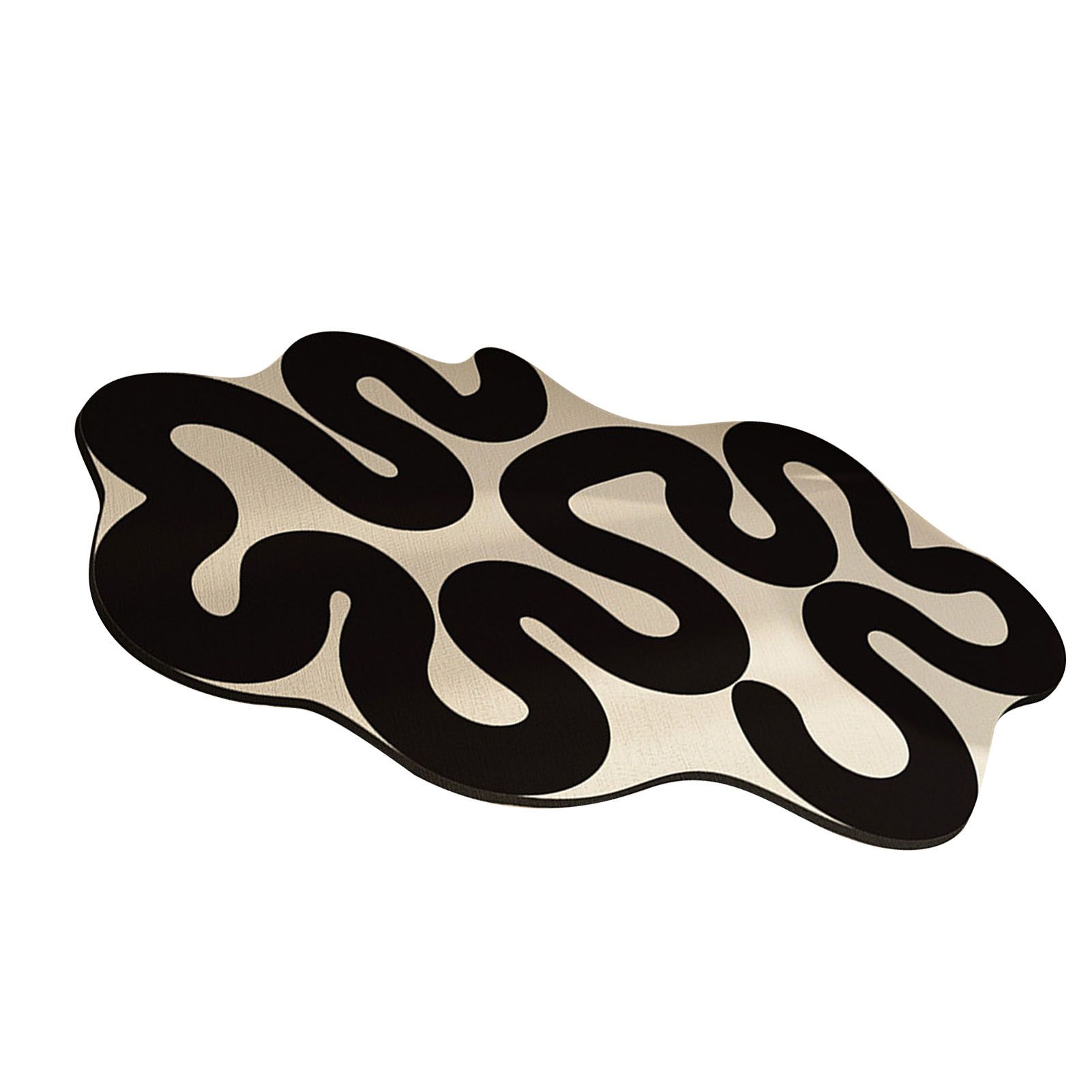 Bathroom Shaped Rug Strong Water Absorption Soft Mat Diatom Ooze Antislip Quick Dry Carpet Flowing Heart - Image 2