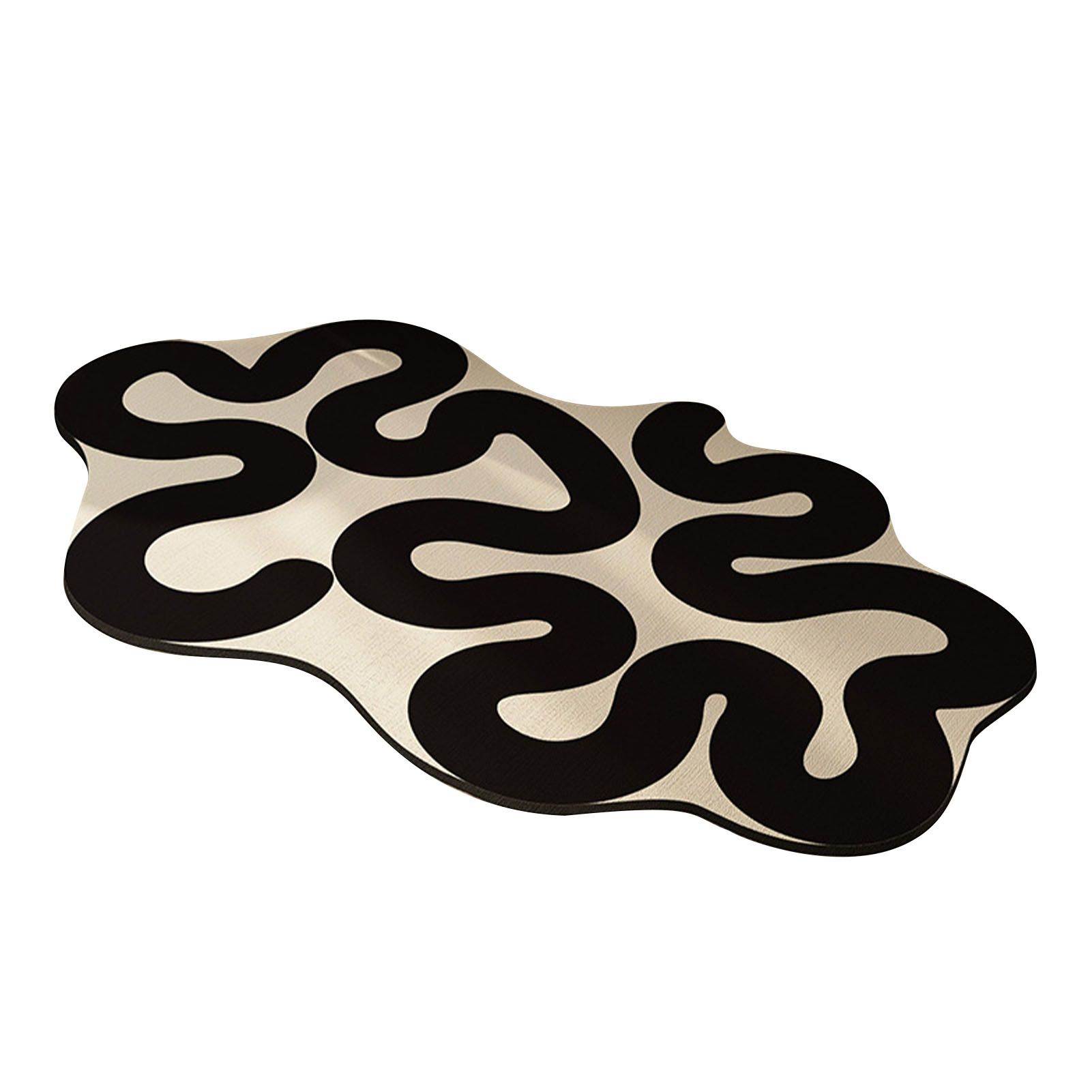 Bathroom Shaped Rug Strong Water Absorption Soft Mat Diatom Ooze Antislip Quick Dry Carpet Flowing Heart - Image 4