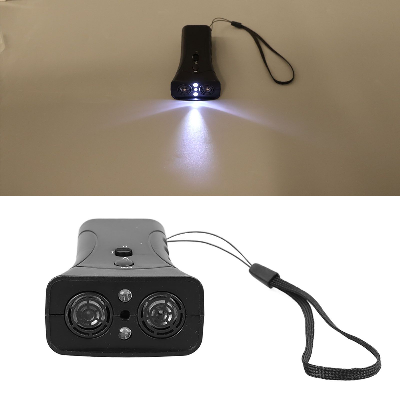 Dog Repeller Dual Sensor Ultrasound LED Light Laser Dog Deterrent Device USB Rechargeable Anti Barking Device - Image 4