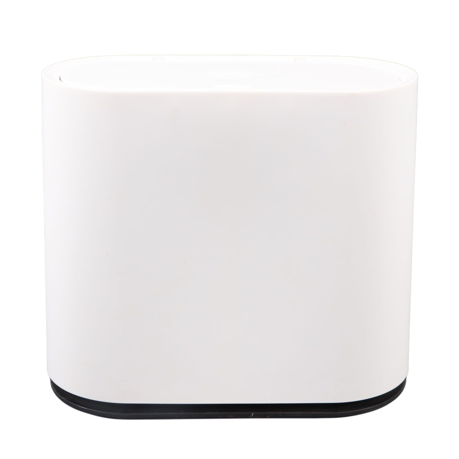 Plastic Trash Can with Press Type Lid Big White Garbage Container Bin for Bathroom Bedroom Kitchen Office - Image 8