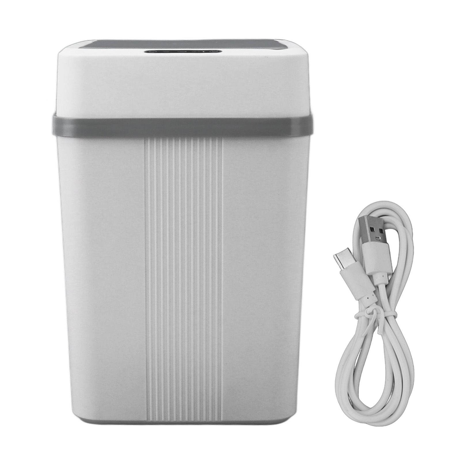 Motion Sensor Trash Can Smart Waterproof Automatic Garbage Can with Lid for Bedroom Bathroom Kitchen Office 12L - Image 1