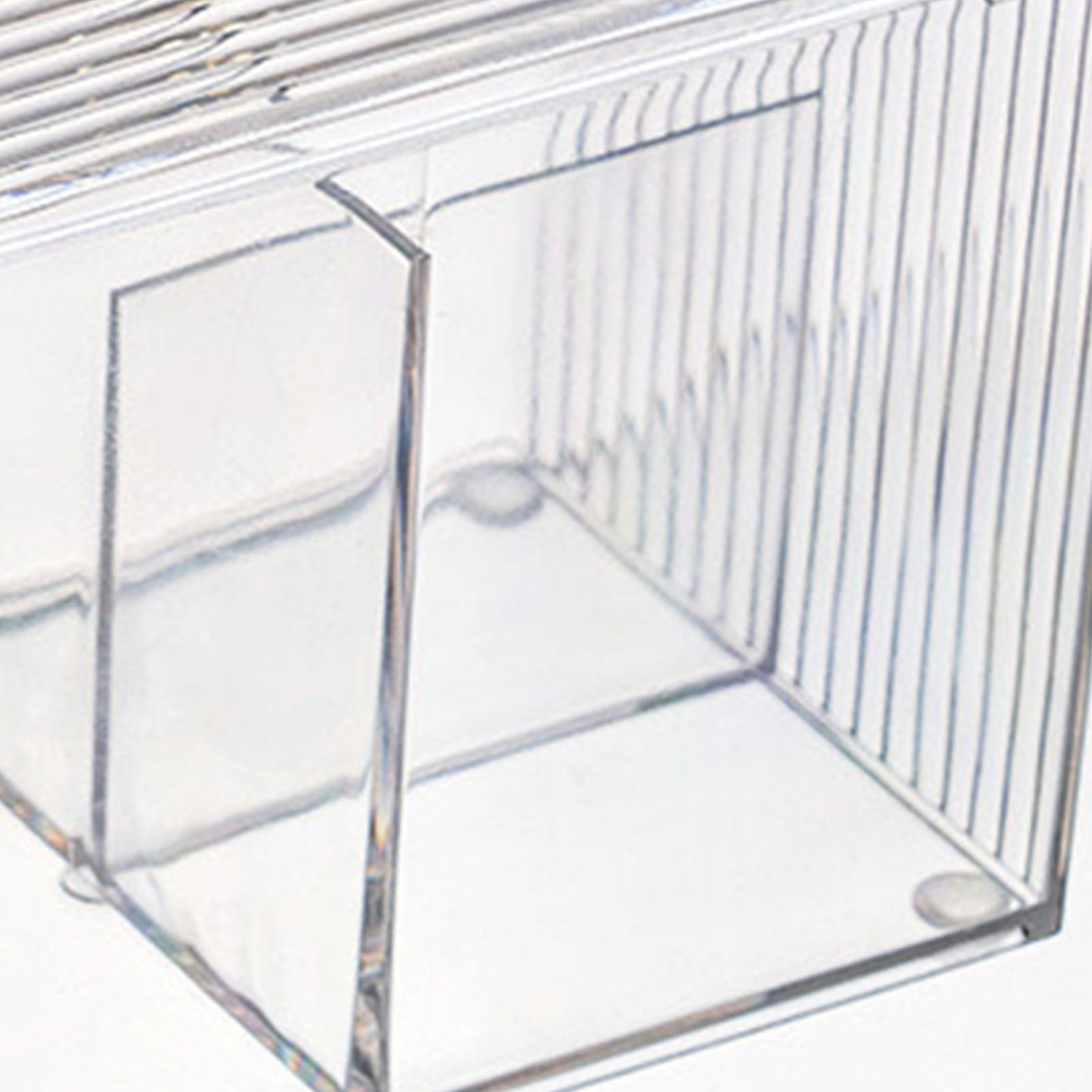 Cotton Pad Storage Box Swab Container Holder Transparent with Lid Grid for Cosmetics Desktop Decoration - Image 7