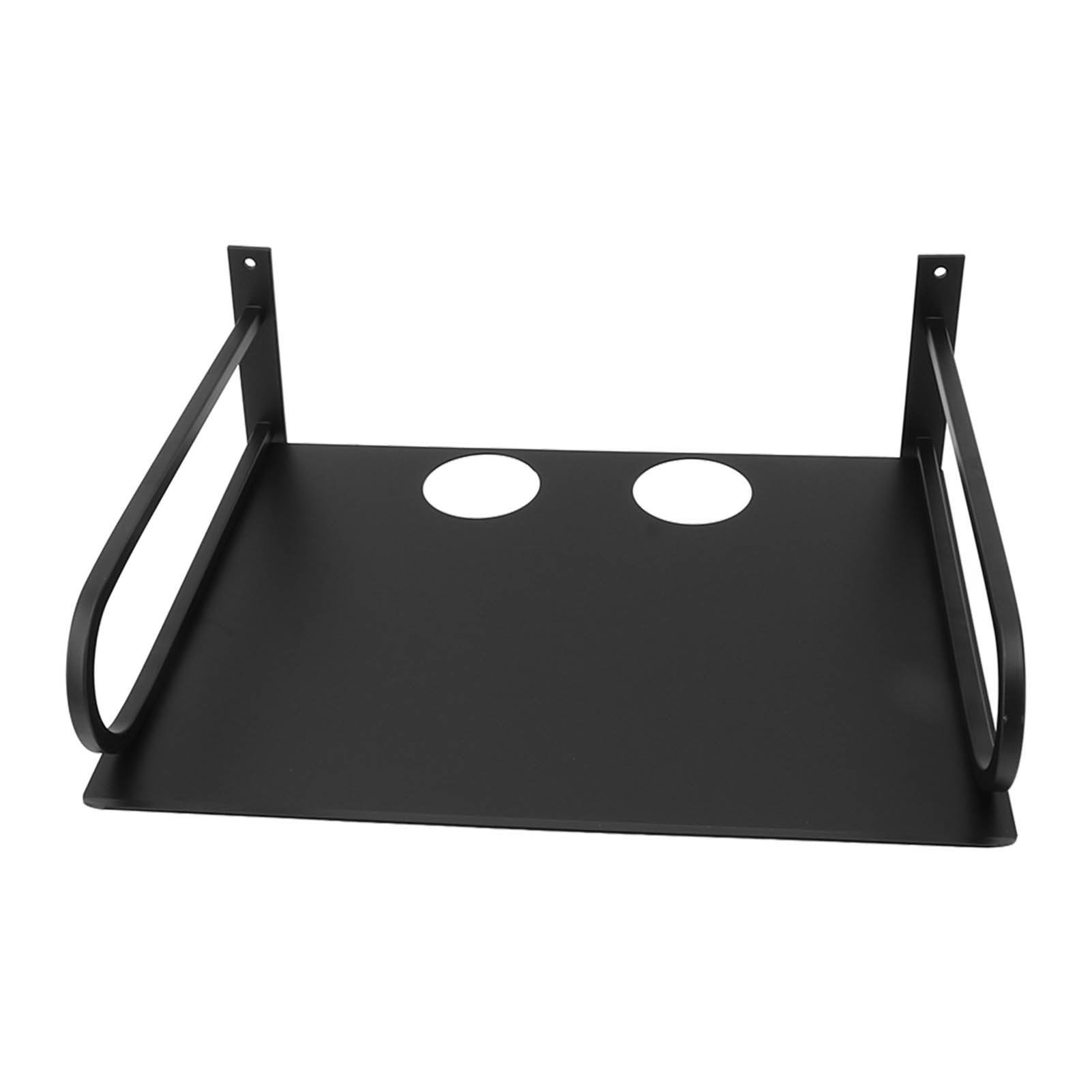 Wall Mounted Projector Shelf Aluminum Floating Projector Shelves for Router TV Box DVD Player Cable Box Black - Image 2
