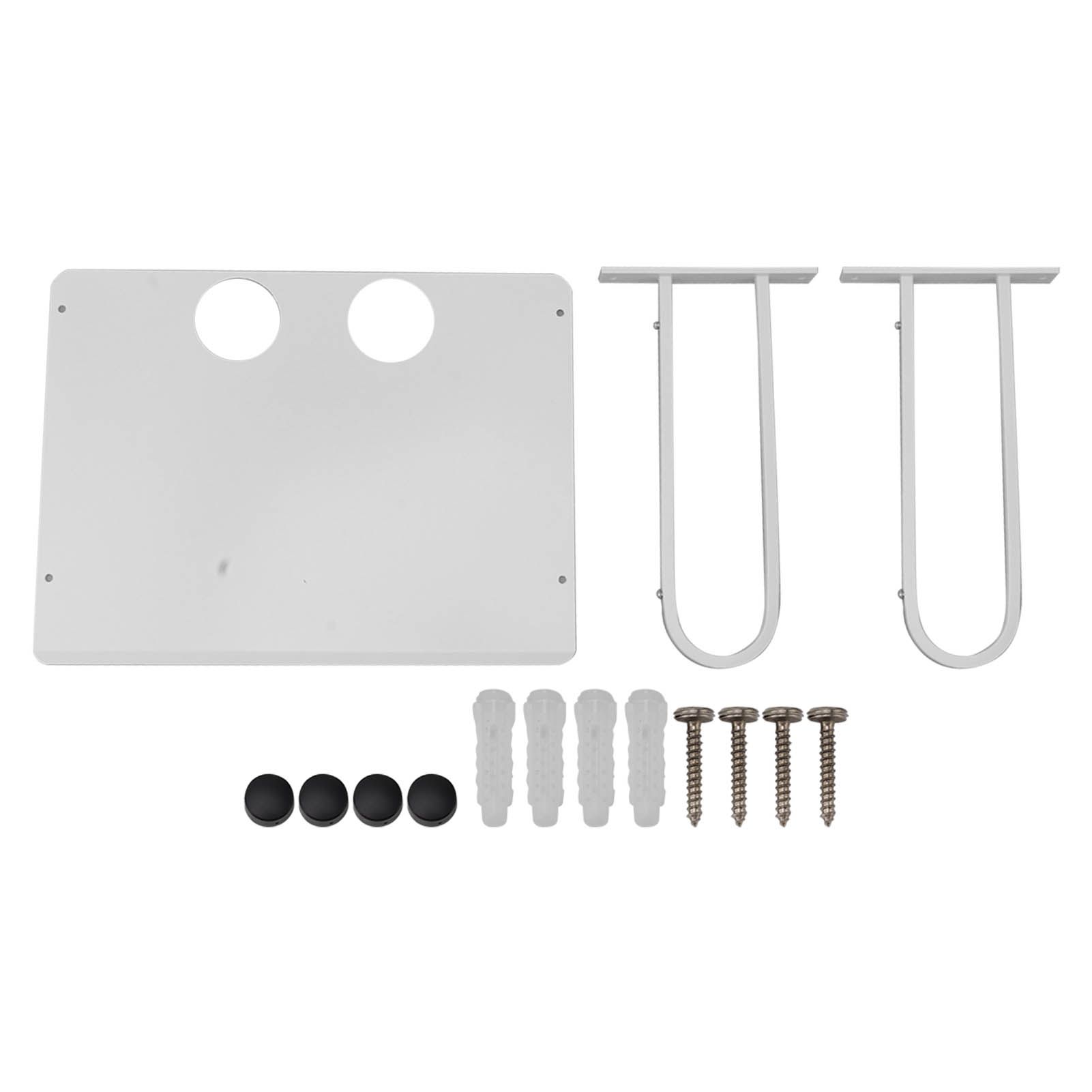 Wall Mounted Projector Shelf Aluminum Floating Projector Shelves for Router TV Box DVD Player Cable Box White - Image 1