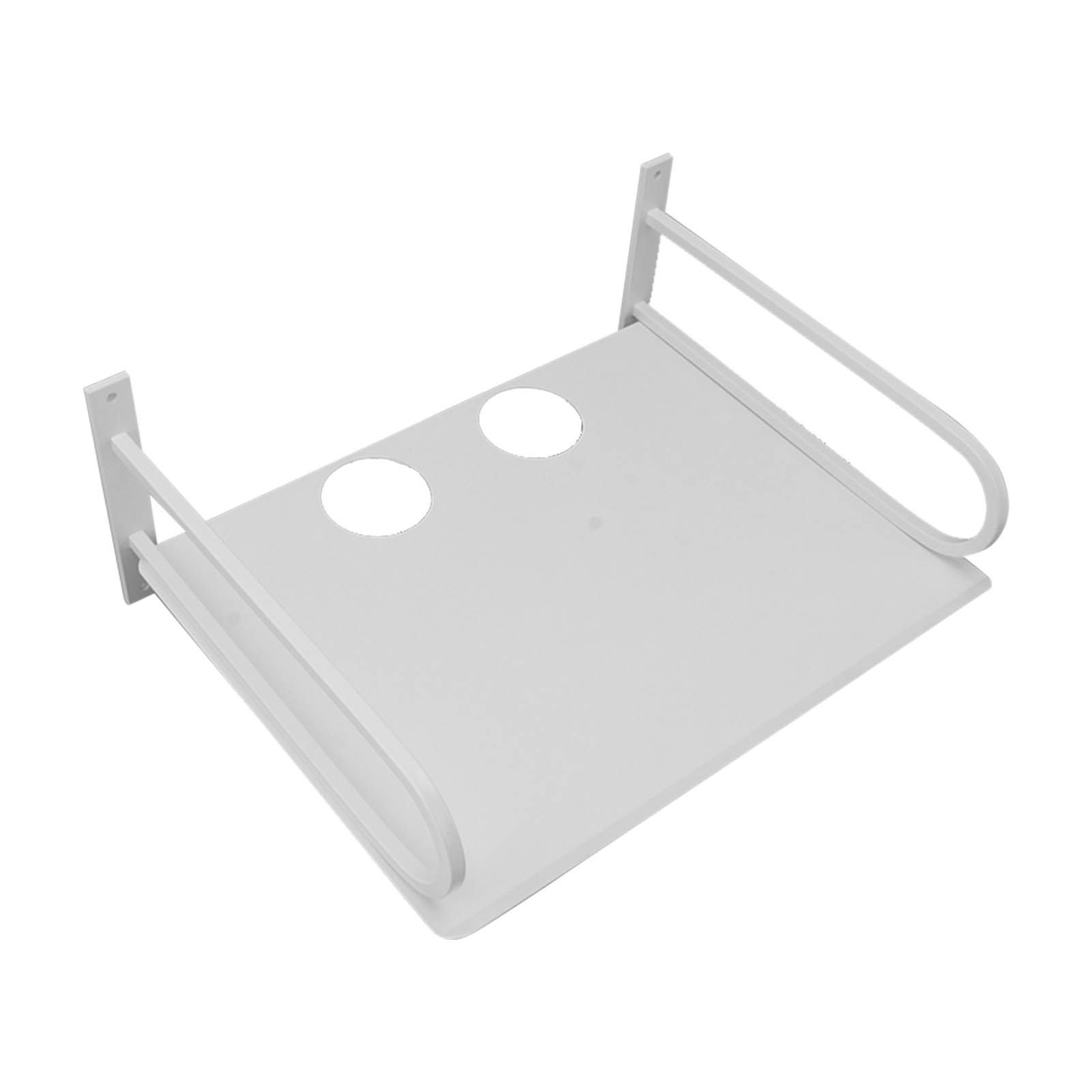 Wall Mounted Projector Shelf Aluminum Floating Projector Shelves for Router TV Box DVD Player Cable Box White - Image 3