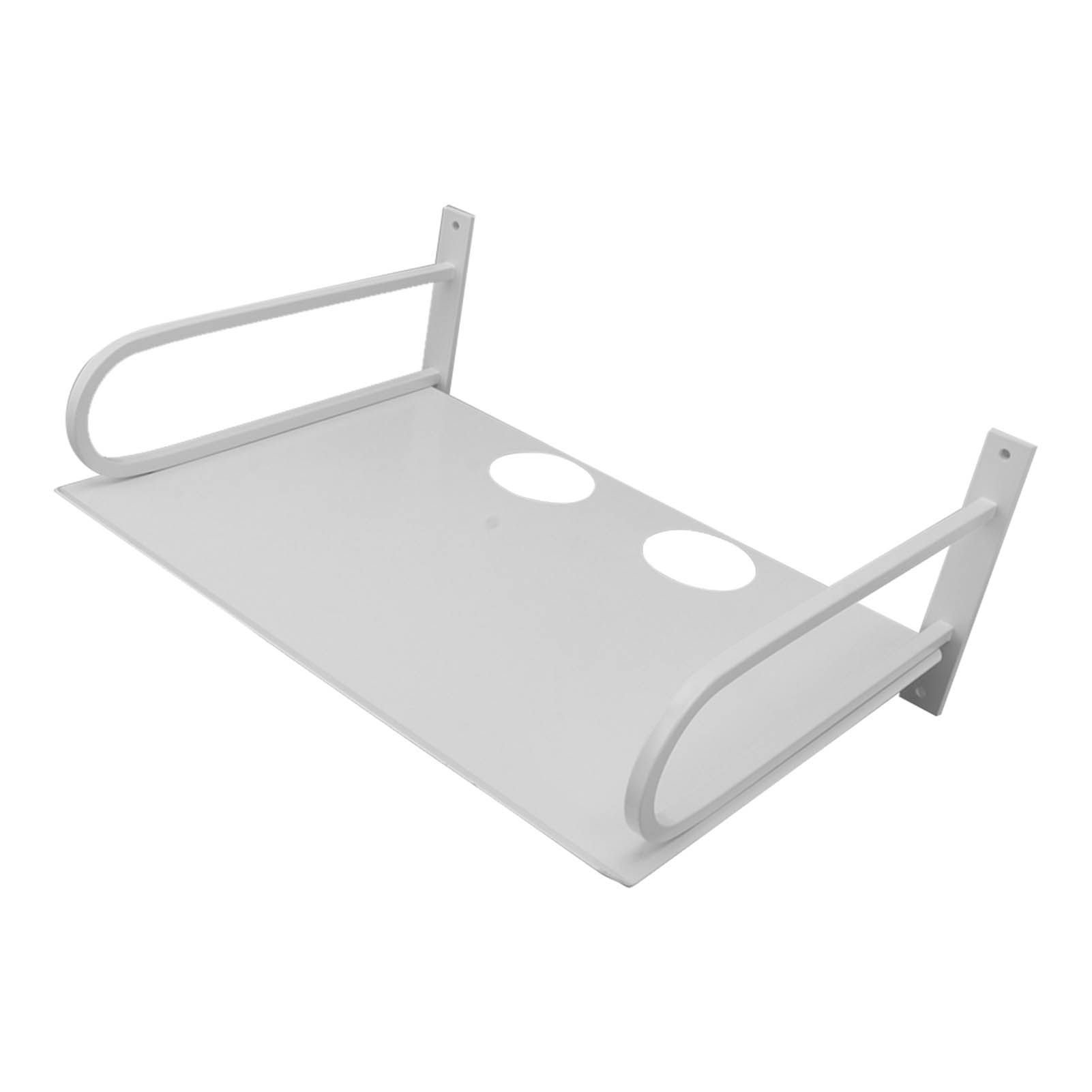 Wall Mounted Projector Shelf Aluminum Floating Projector Shelves for Router TV Box DVD Player Cable Box White - Image 4