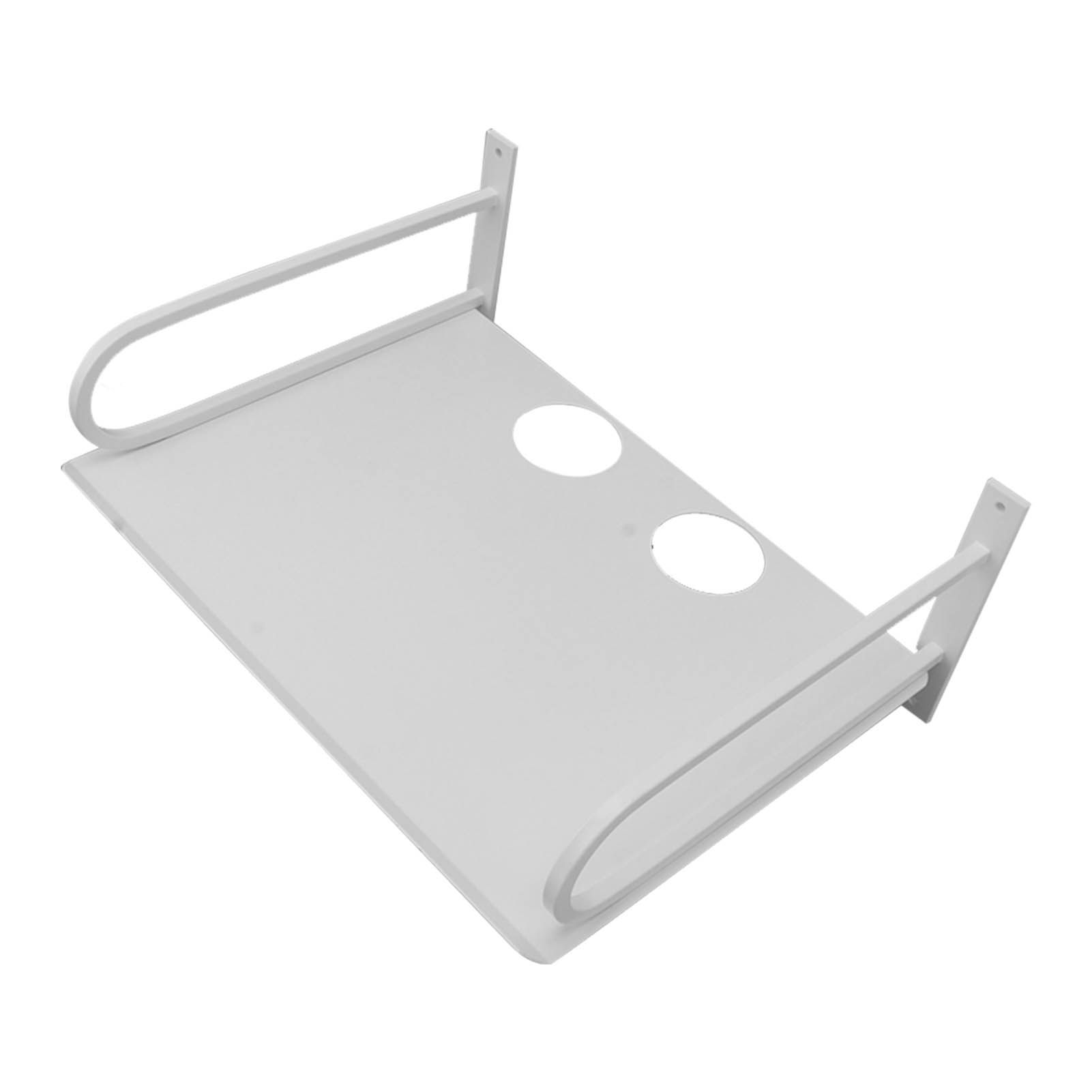 Wall Mounted Projector Shelf Aluminum Floating Projector Shelves for Router TV Box DVD Player Cable Box White - Image 5