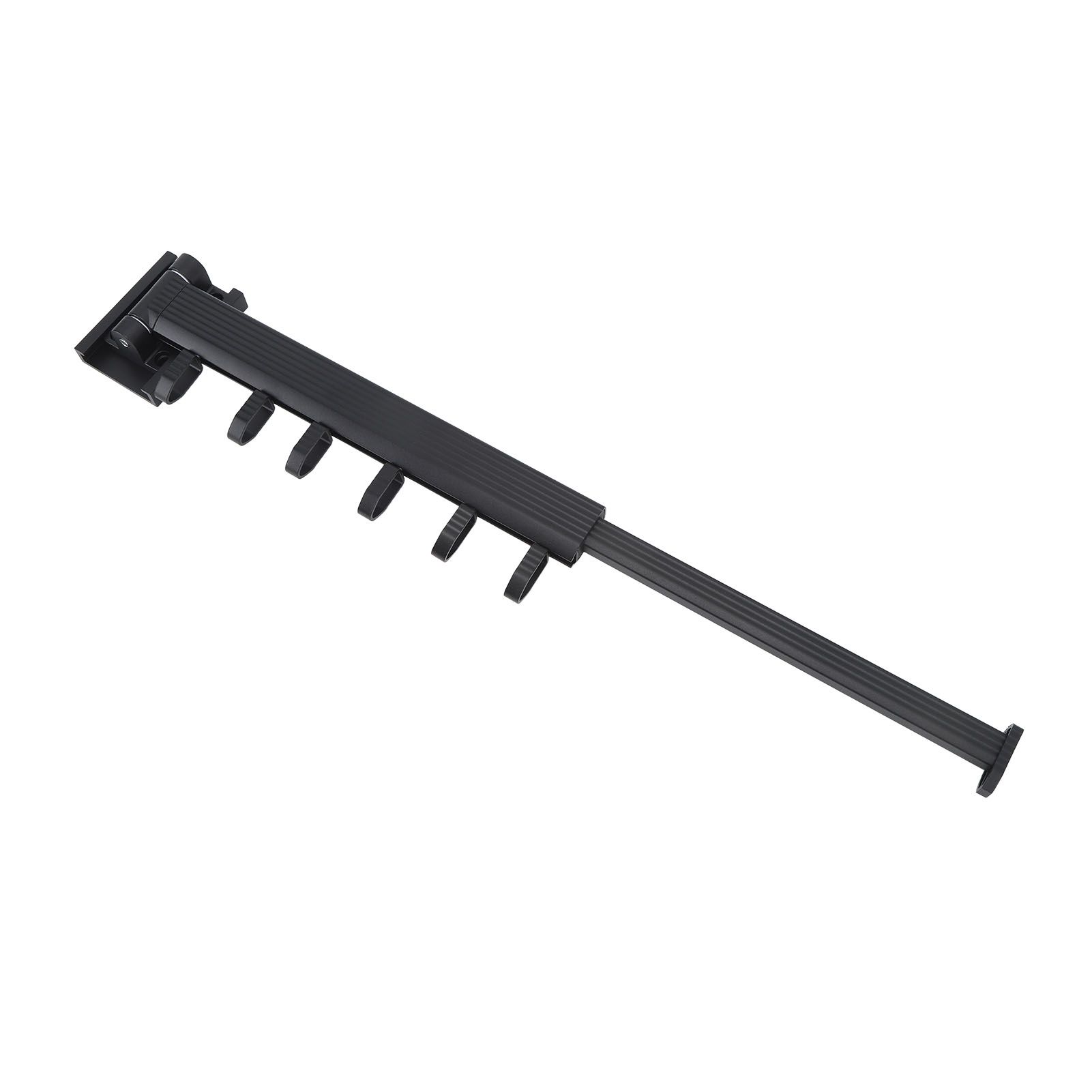 Wall Mounted Clothes Drying Rack Retractable Laundry Drying Rack for Balcony Bedroom Black - Image 4