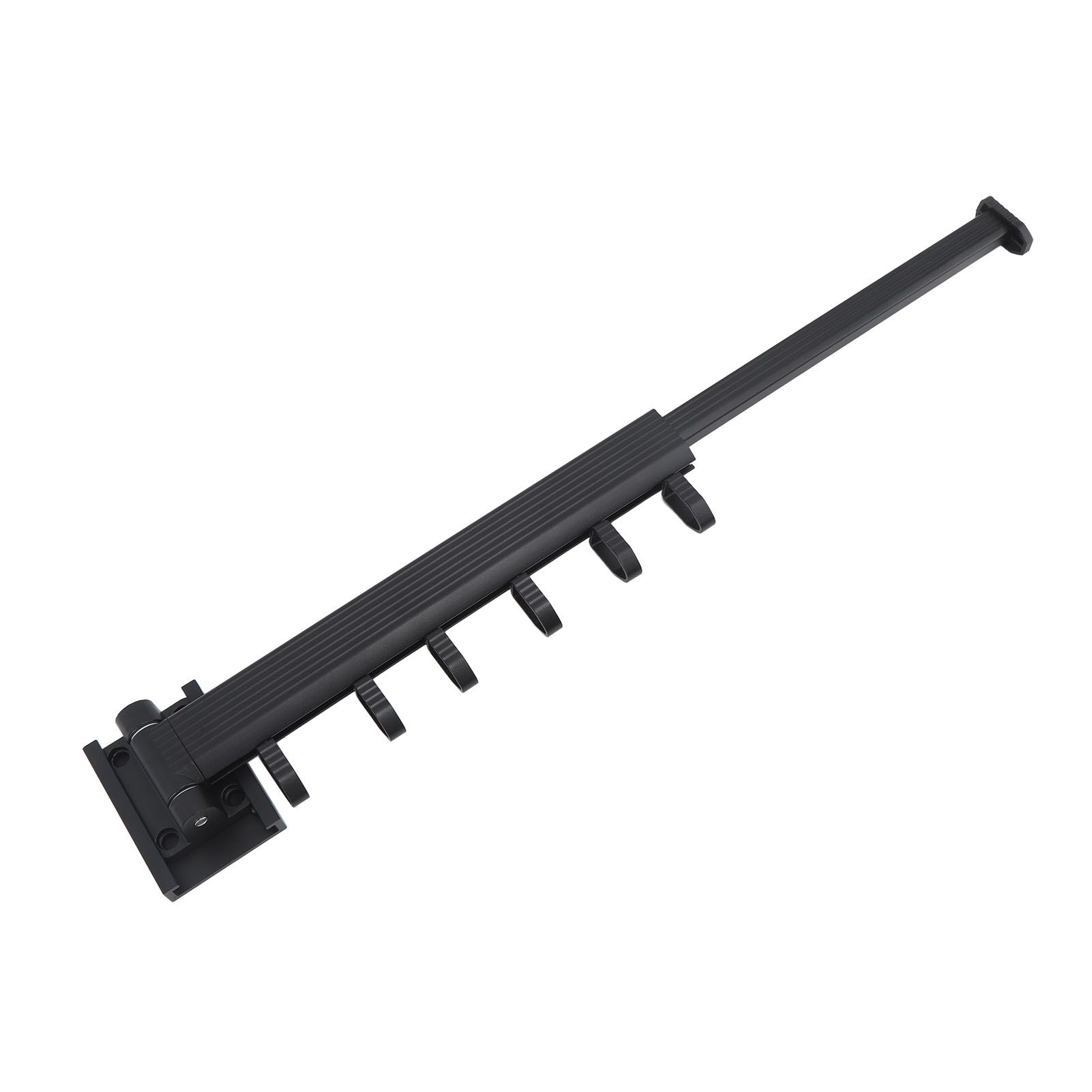 Wall Mounted Clothes Drying Rack Retractable Laundry Drying Rack for Balcony Bedroom Black - Image 5