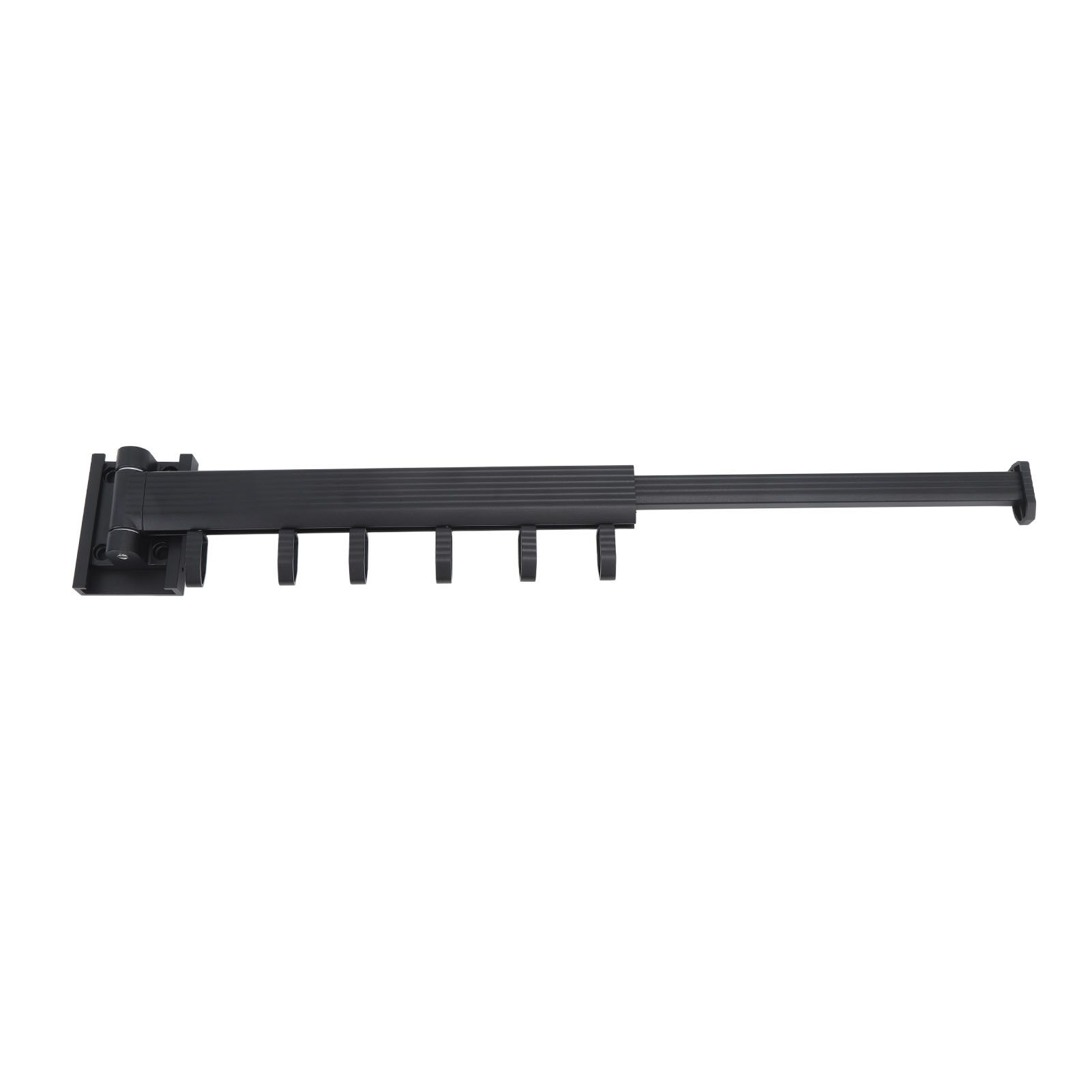 Wall Mounted Clothes Drying Rack Retractable Laundry Drying Rack for Balcony Bedroom Black - Image 6