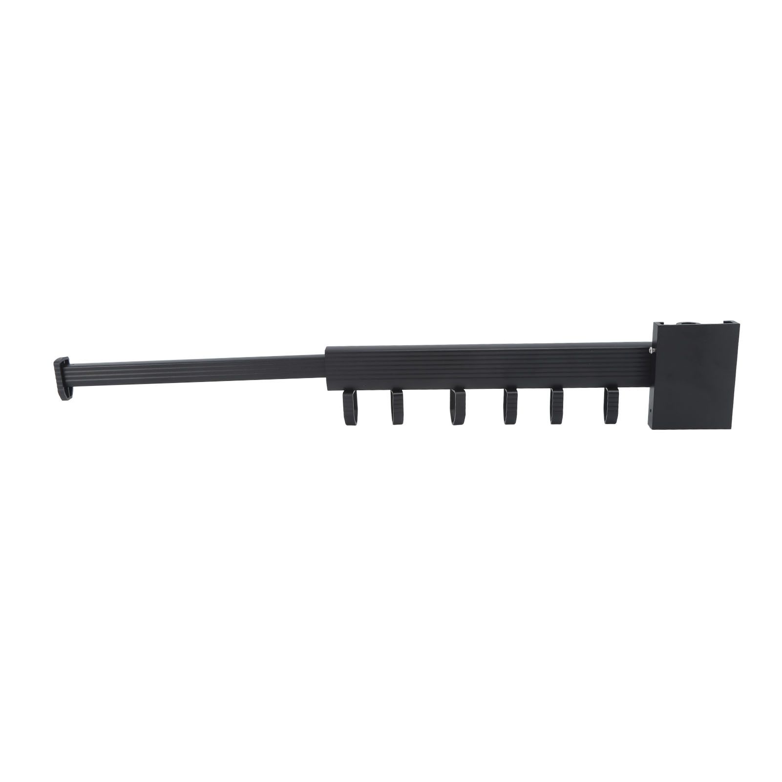Wall Mounted Clothes Drying Rack Retractable Laundry Drying Rack for Balcony Bedroom Black - Image 7