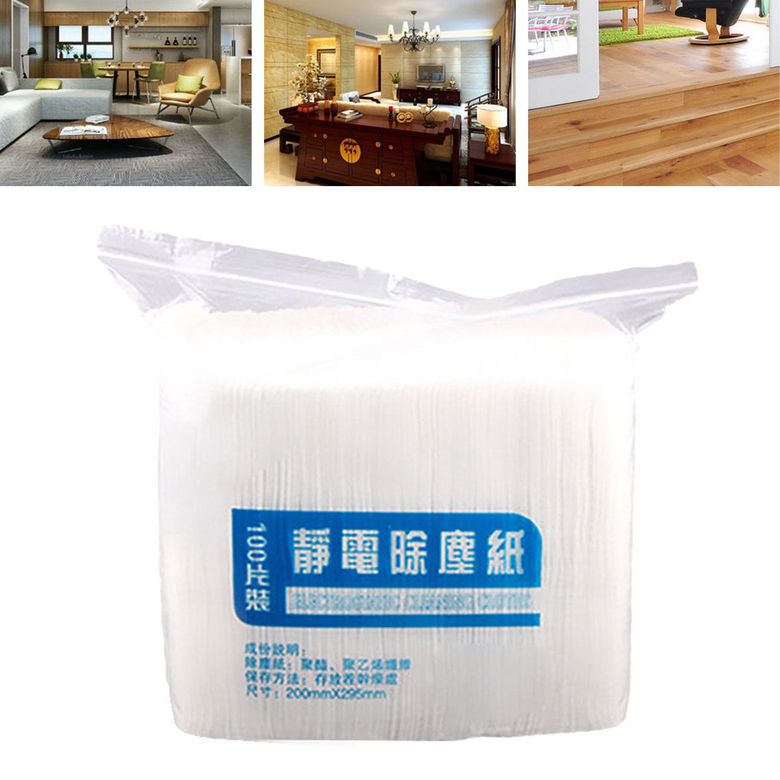 100 Pcs Electrostatic Wipes Disposable Mop Replacement Static Dusting Wipes for Home Cleaning - Image 4