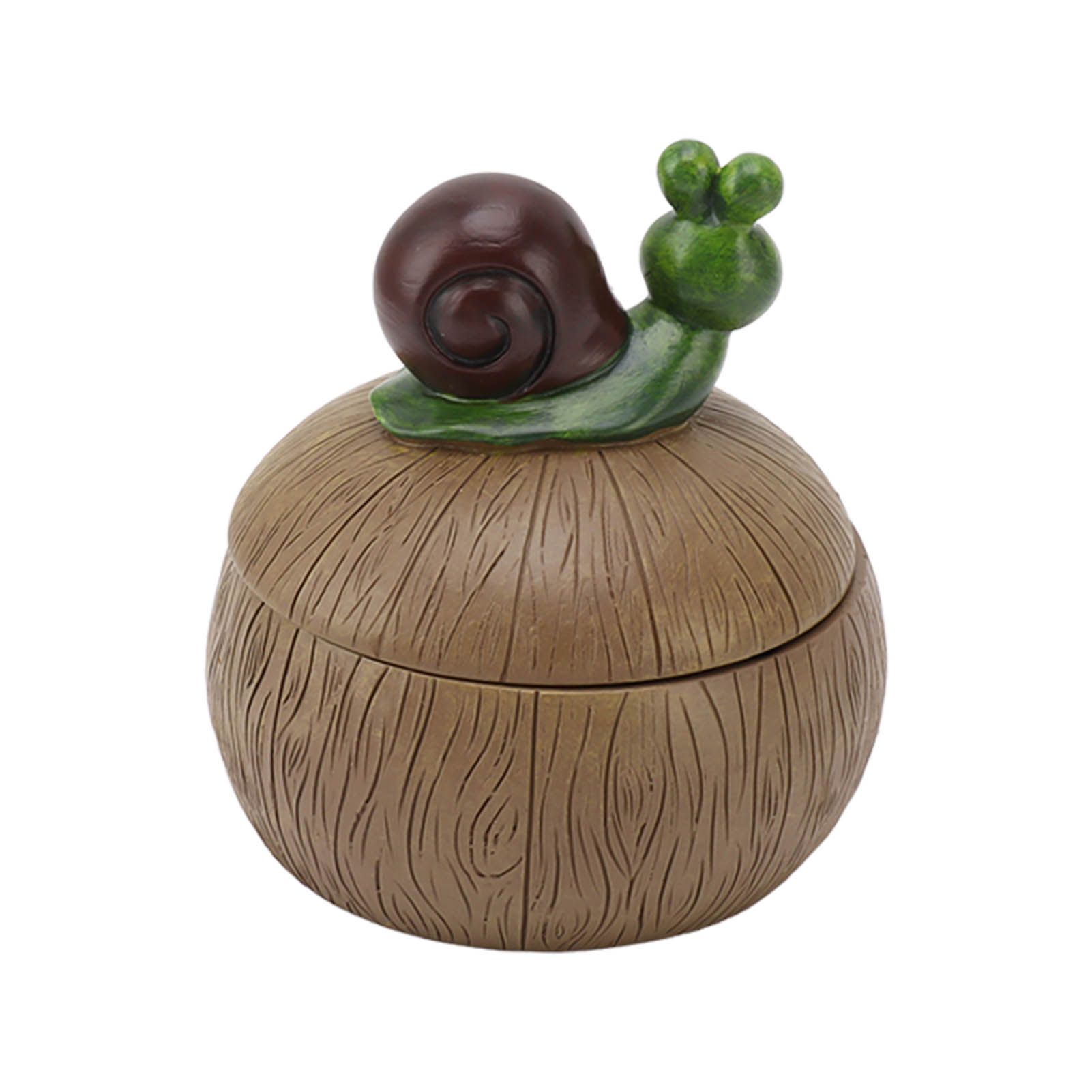 Cute Resin Ashtray Innovative Cartoon Animal Hand Painted Cigarette Ashtray with Lid for Home Living Room Office Snail - Image 5