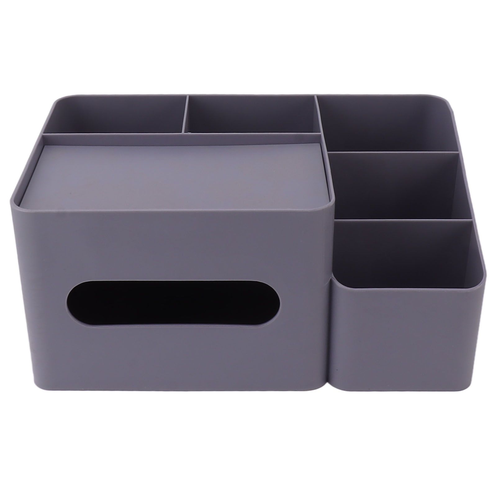 Tissue Box Organizer with Lid Plastic Exquisite Smooth Surface Tissue Desk Organizer for Home Office Purple - Image 2