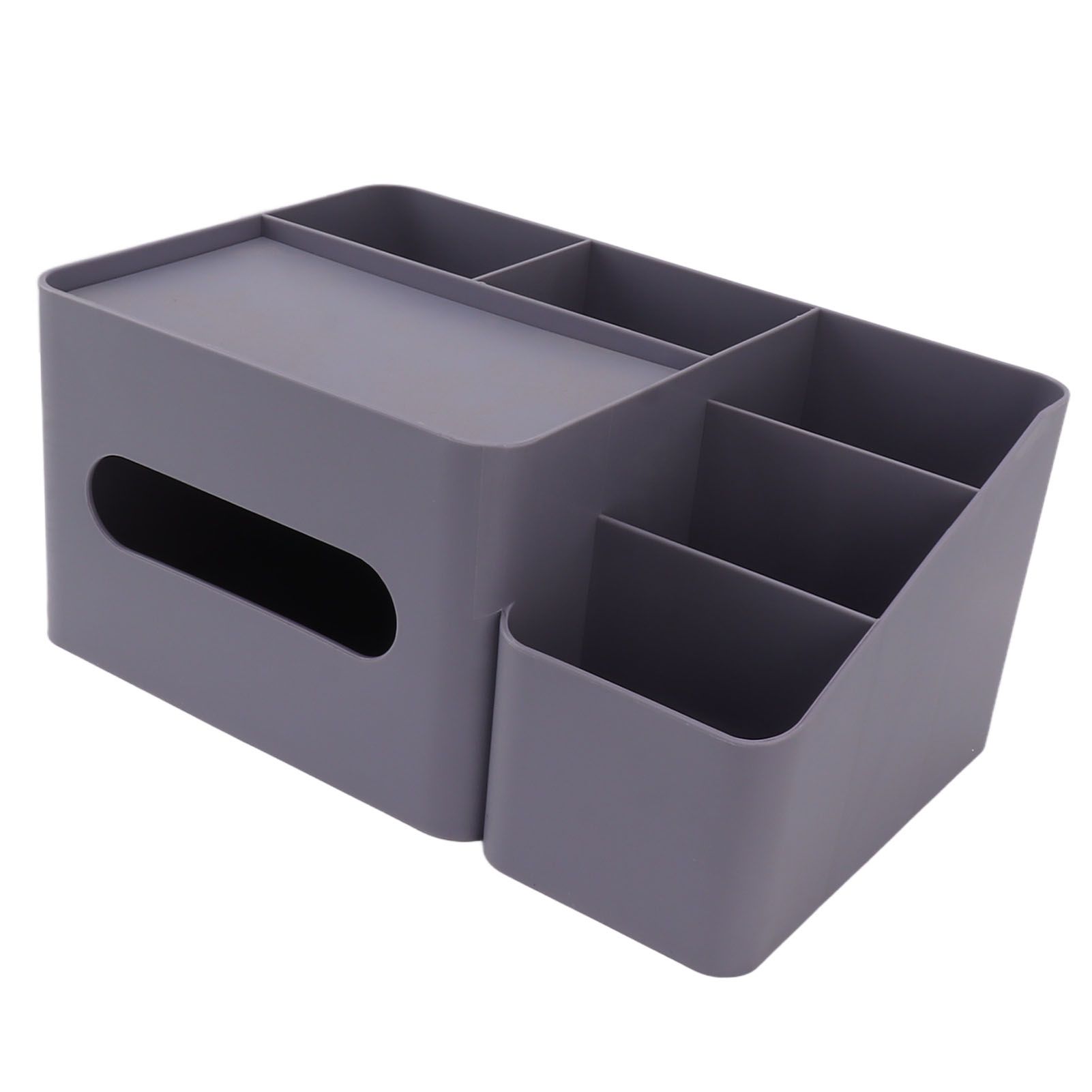 Tissue Box Organizer with Lid Plastic Exquisite Smooth Surface Tissue Desk Organizer for Home Office Purple - Image 3