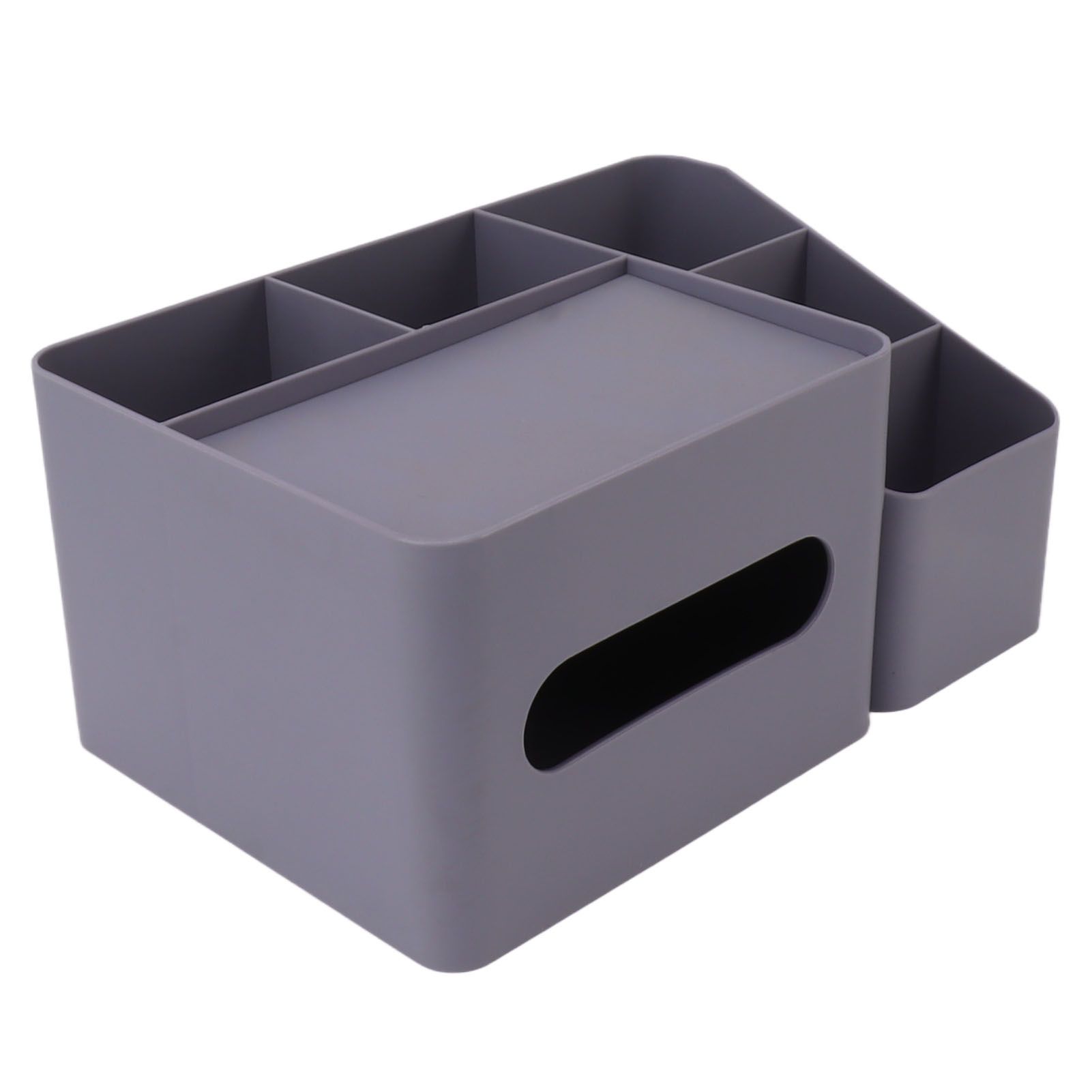 Tissue Box Organizer with Lid Plastic Exquisite Smooth Surface Tissue Desk Organizer for Home Office Purple - Image 4