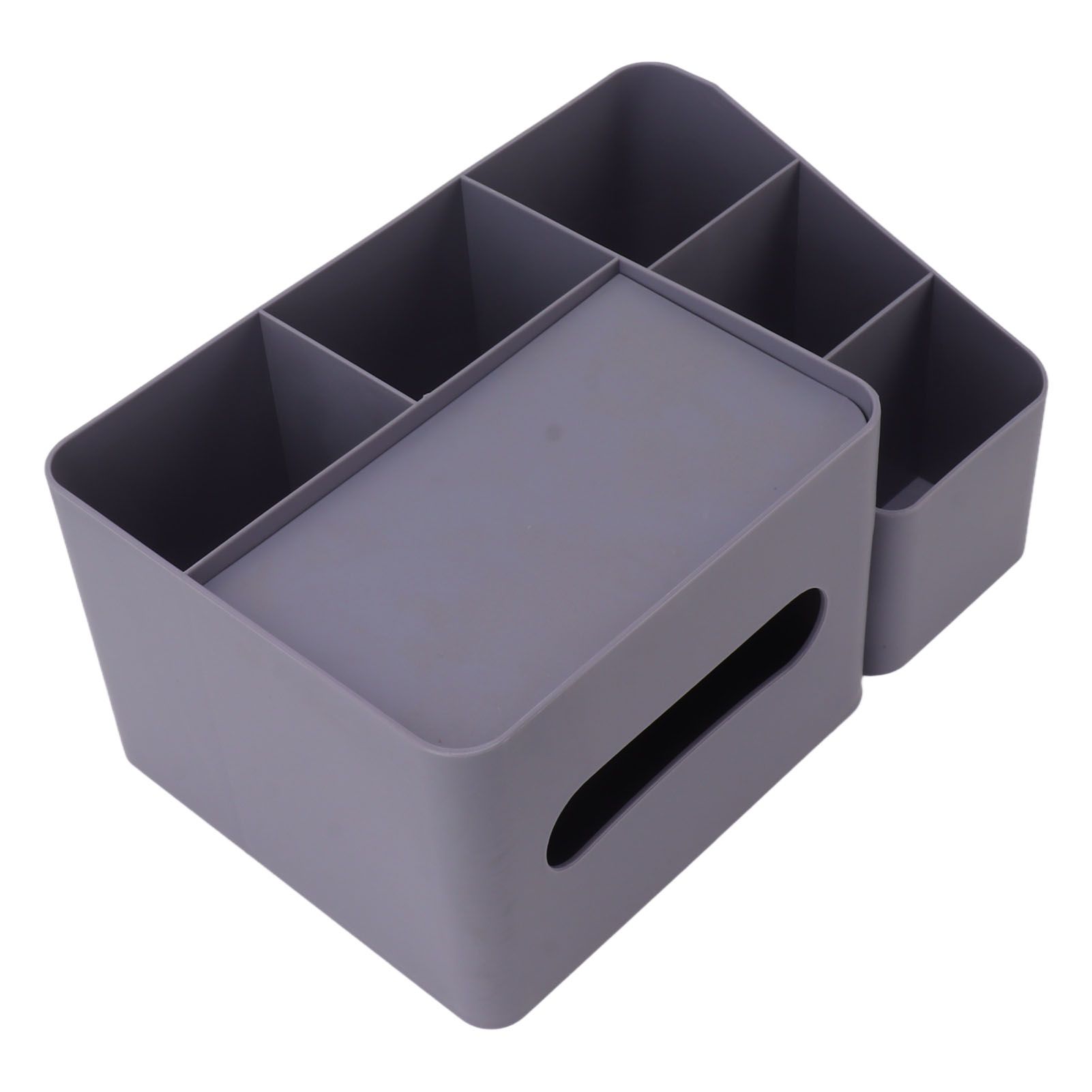 Tissue Box Organizer with Lid Plastic Exquisite Smooth Surface Tissue Desk Organizer for Home Office Purple - Image 5