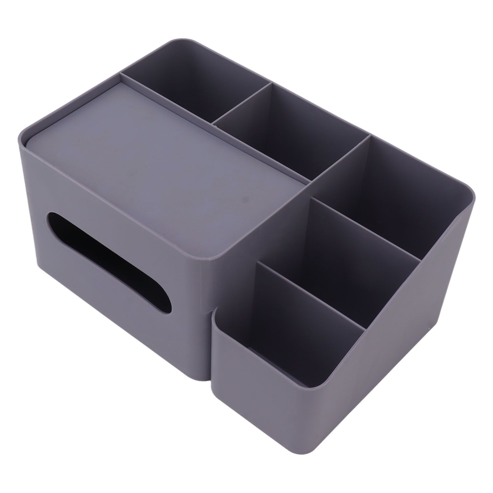 Tissue Box Organizer with Lid Plastic Exquisite Smooth Surface Tissue Desk Organizer for Home Office Purple - Image 7