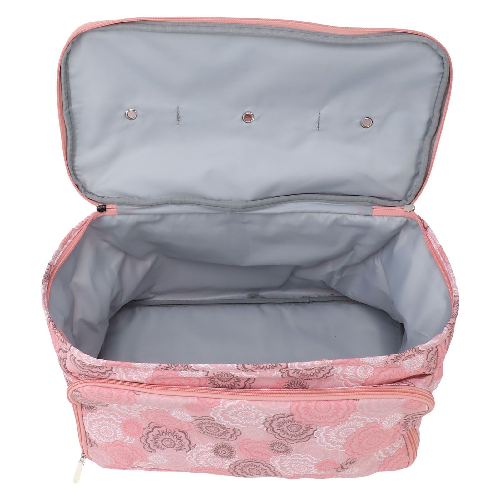 Knitting Bag Pink Oxford Cloth DIY Multifunctional Portable Crochet Holder Bag with Dividers for Knitting Needles Yarn Balls Sewing Supplies - Image 8