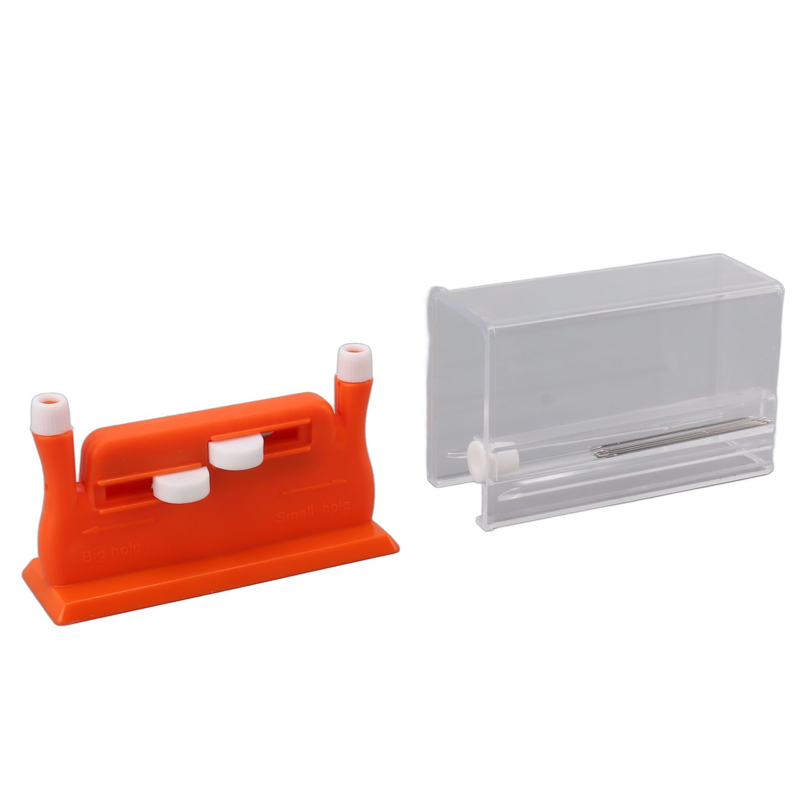 Auto Needle Threader Home Hand Sewing Automatic Thread Device with 5 Needles for The Aged Utilities Cross Stitch Orange - Image 3
