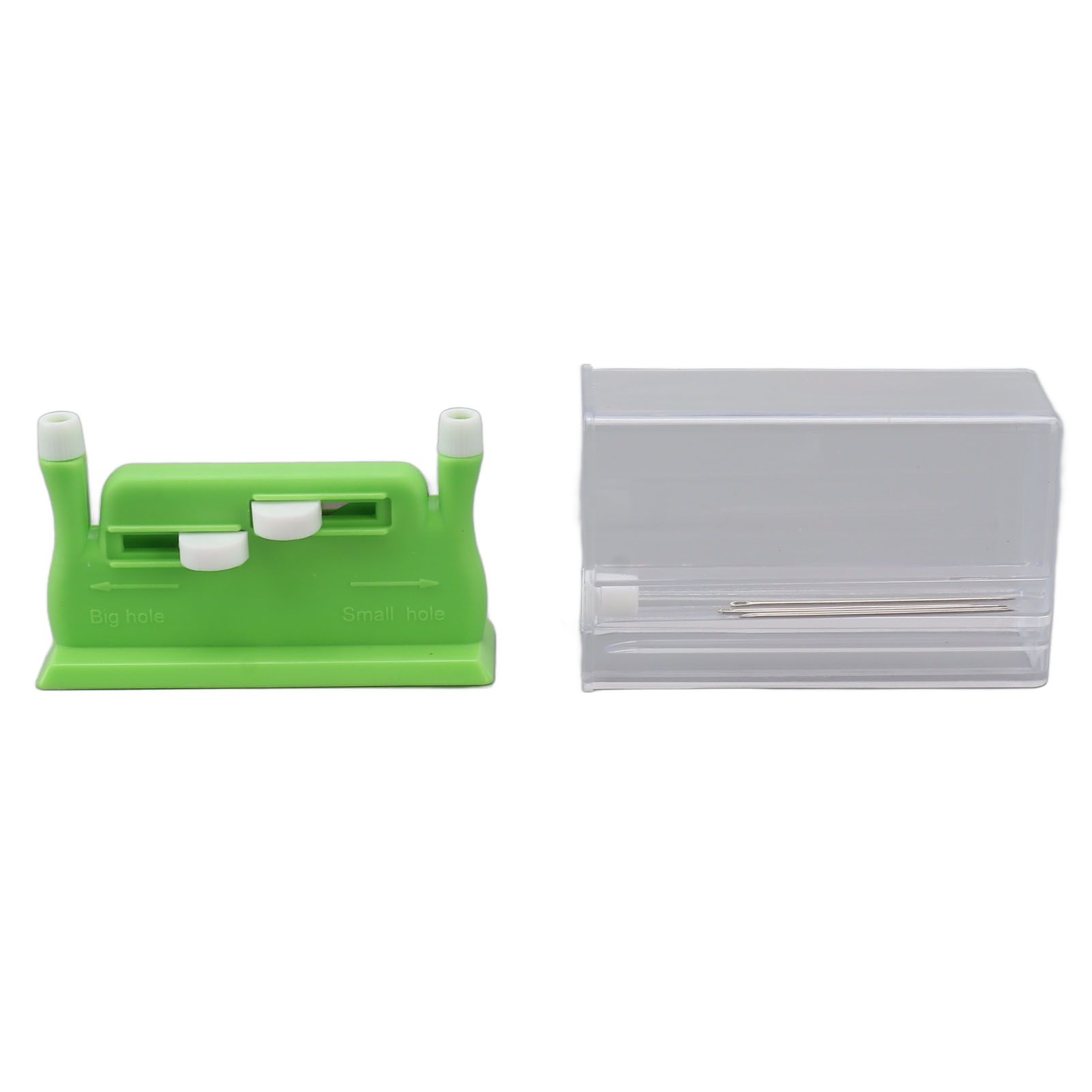 Auto Needle Threader Home Hand Sewing Automatic Thread Device with 5 Needles for The Aged Utilities Cross Stitch Green - Image 1