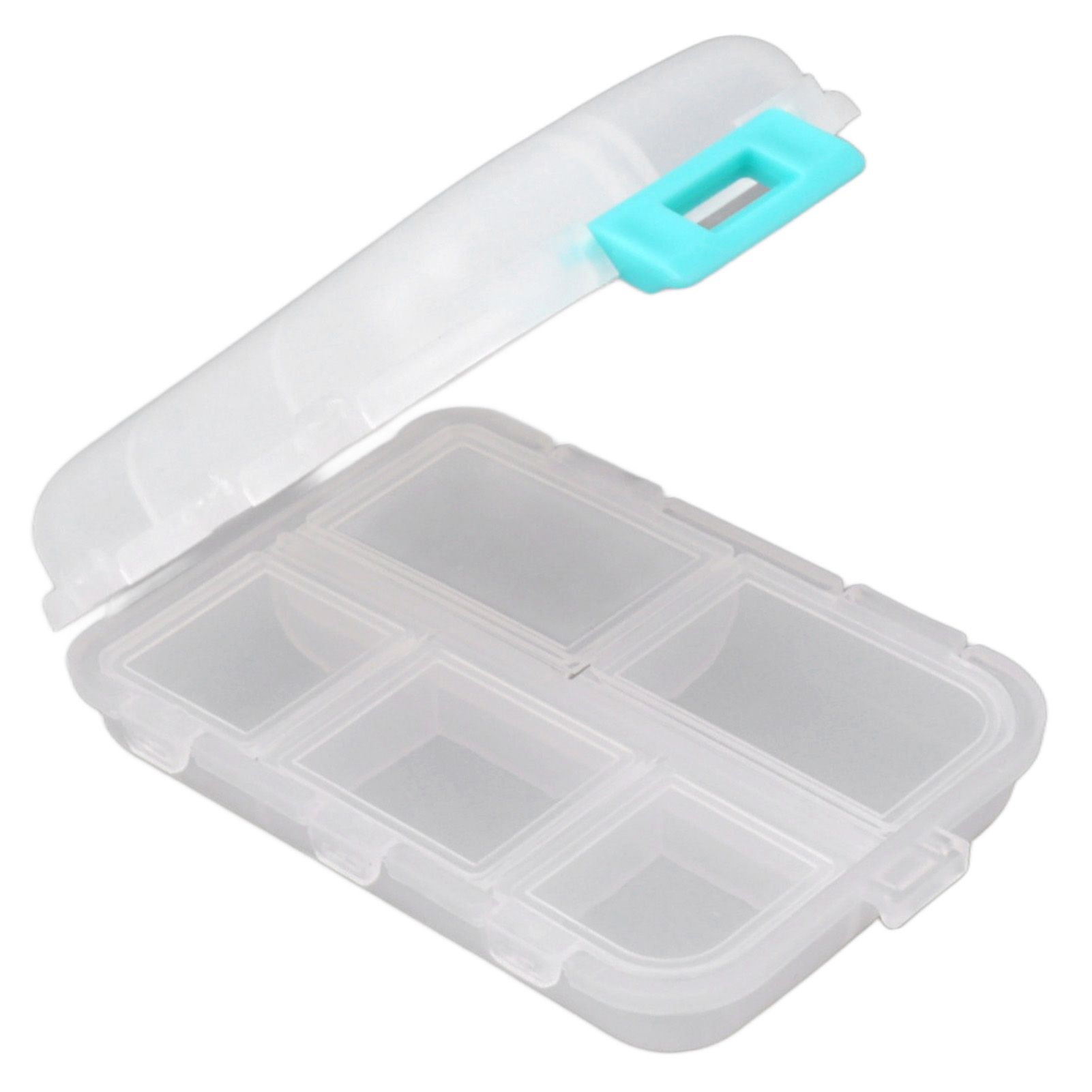 Medicine Box Medicine Case Plastic Waterproof 10 Compartments Buckle Lock Weekly Portable Medicine Container White - Image 5