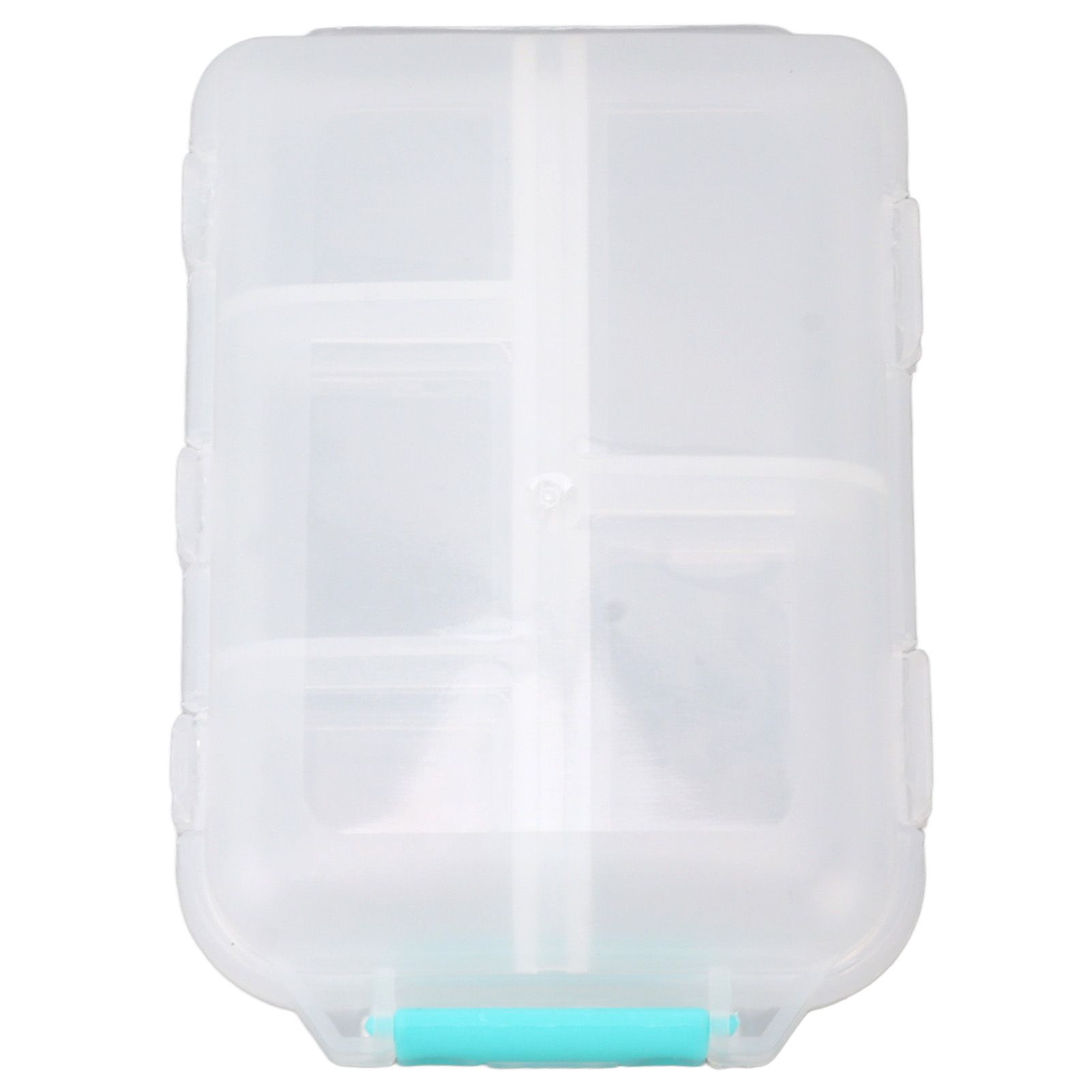 Medicine Box Medicine Case Plastic Waterproof 10 Compartments Buckle Lock Weekly Portable Medicine Container White - Image 6