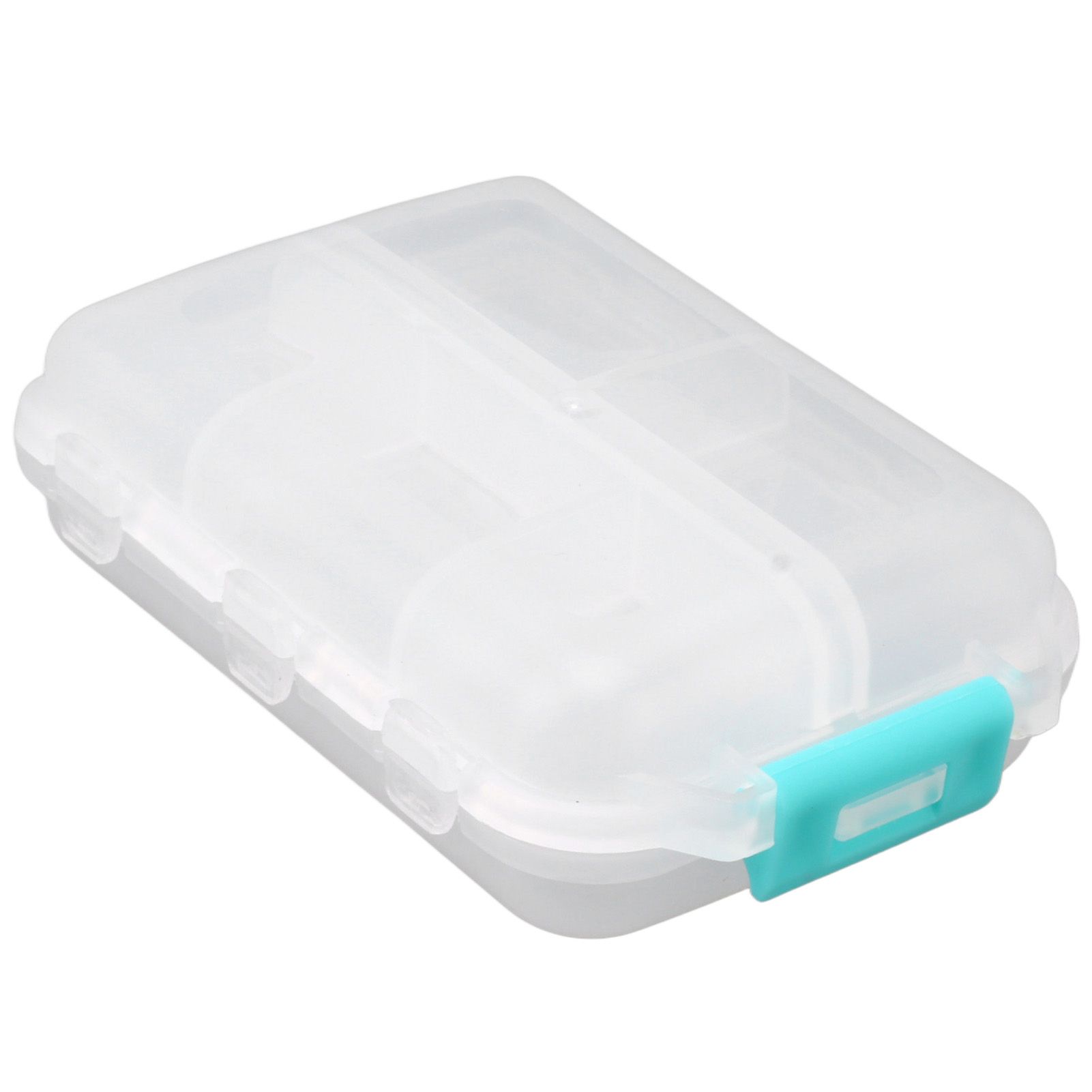 Medicine Box Medicine Case Plastic Waterproof 10 Compartments Buckle Lock Weekly Portable Medicine Container White - Image 8