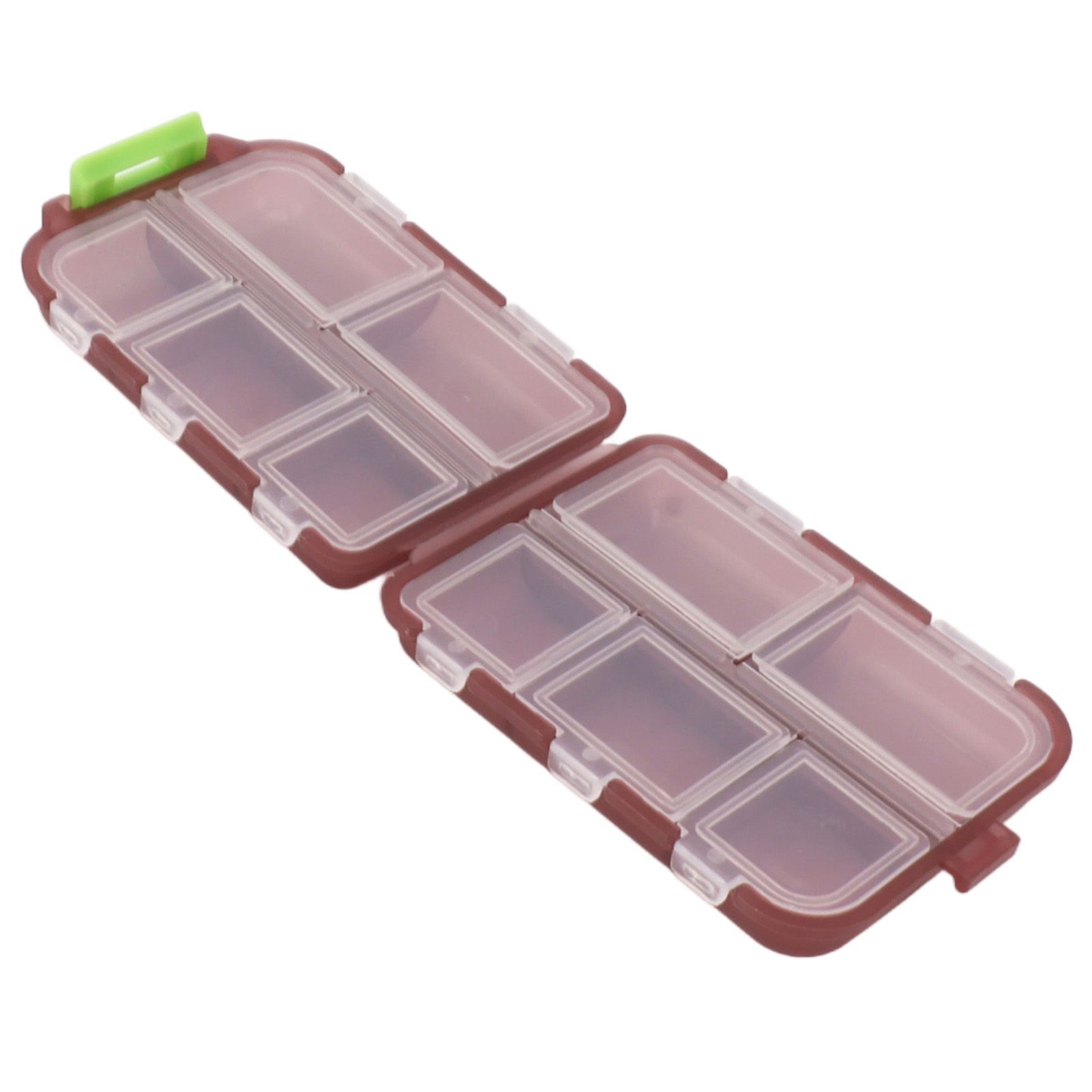 Medicine Box Medicine Case Plastic Waterproof 10 Compartments Buckle Lock Weekly Portable Medicine Container Purple - Image 3