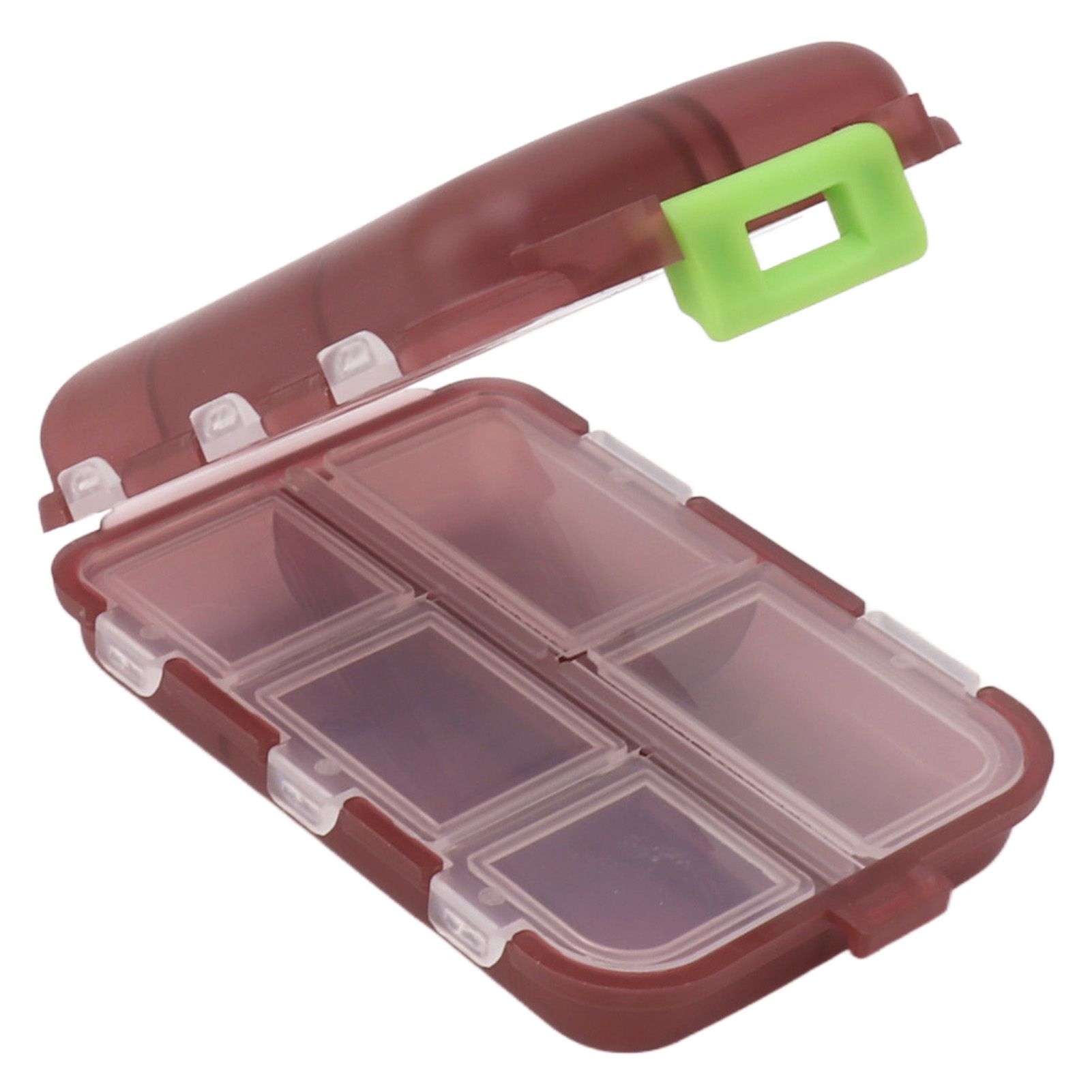 Medicine Box Medicine Case Plastic Waterproof 10 Compartments Buckle Lock Weekly Portable Medicine Container Purple - Image 5