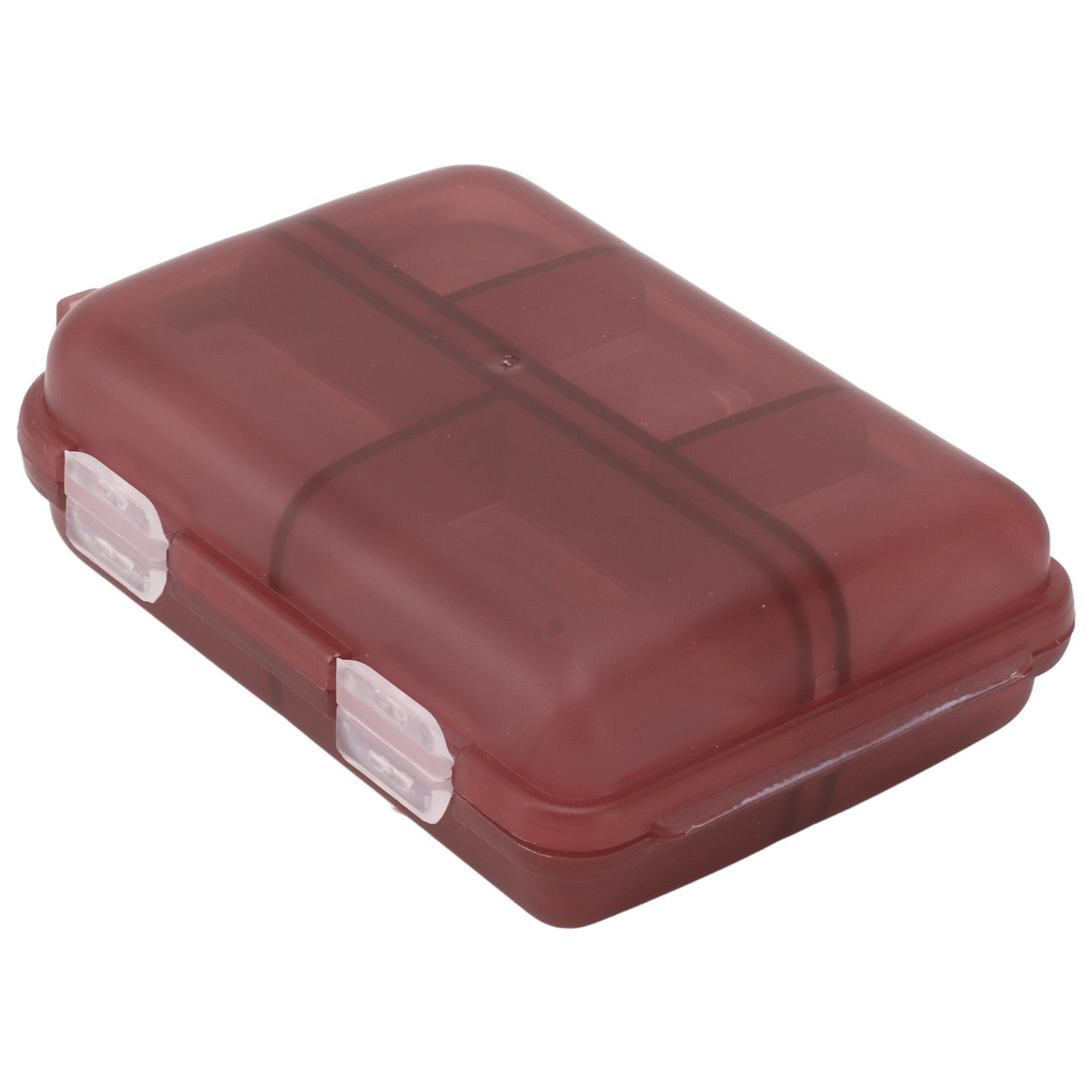 Medicine Box Medicine Case Plastic Waterproof 10 Compartments Buckle Lock Weekly Portable Medicine Container Purple - Image 7