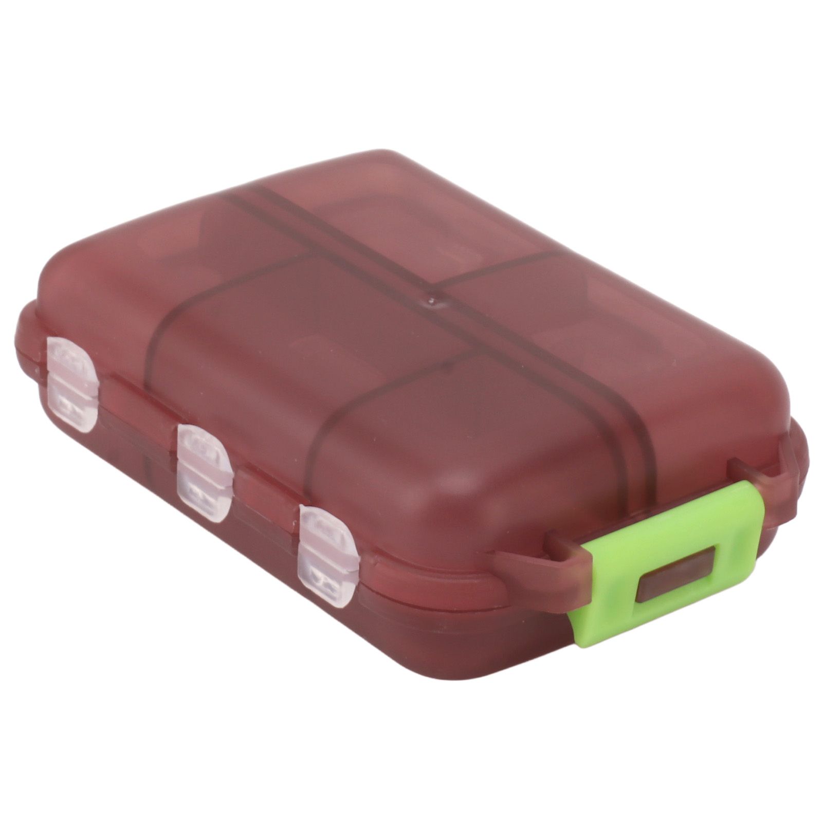 Medicine Box Medicine Case Plastic Waterproof 10 Compartments Buckle Lock Weekly Portable Medicine Container Purple - Image 8