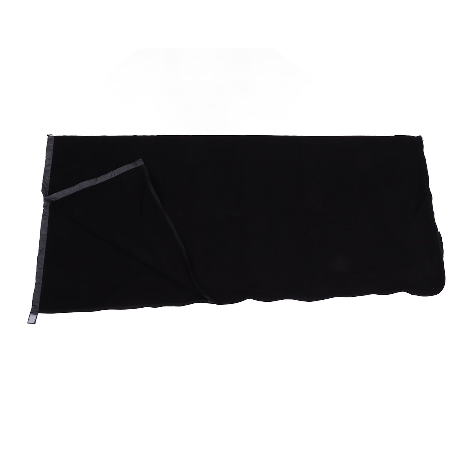 Sleeping Bag Liner Super Thick Fleece Soft Sleeping Bag Liner Blanket for Camping Travel Backpacking Black - Image 2