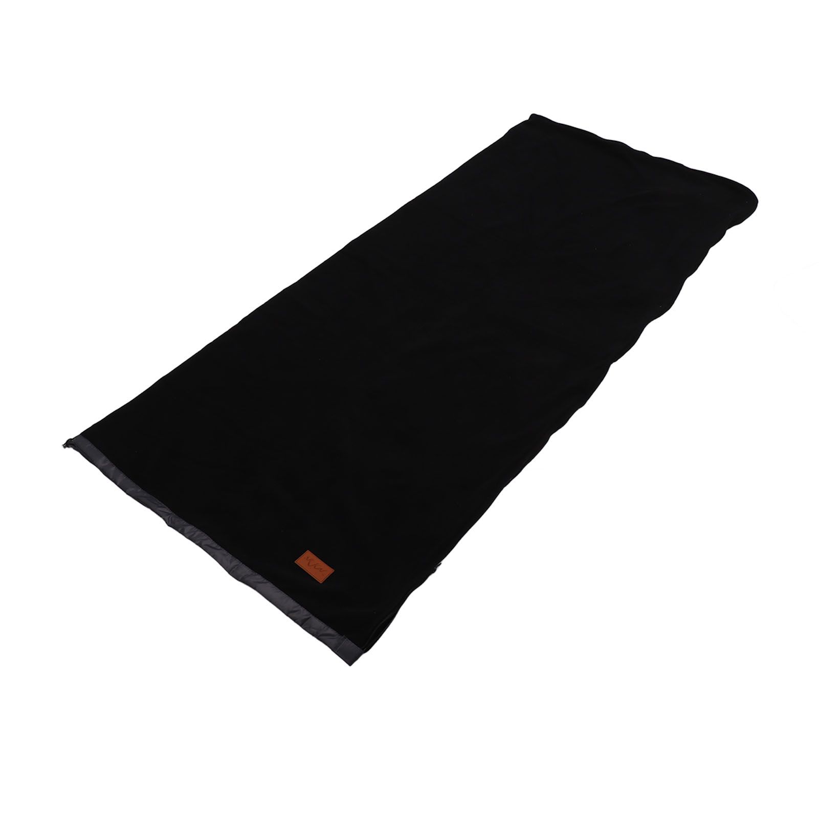 Sleeping Bag Liner Super Thick Fleece Soft Sleeping Bag Liner Blanket for Camping Travel Backpacking Black - Image 3